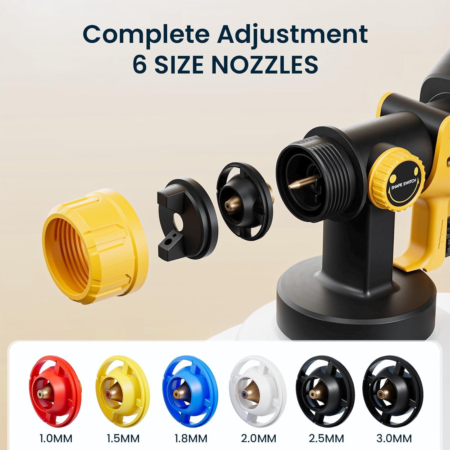 Pulverizador de Pintura CJC N33-104-1899 750W 1200ml Amarillo