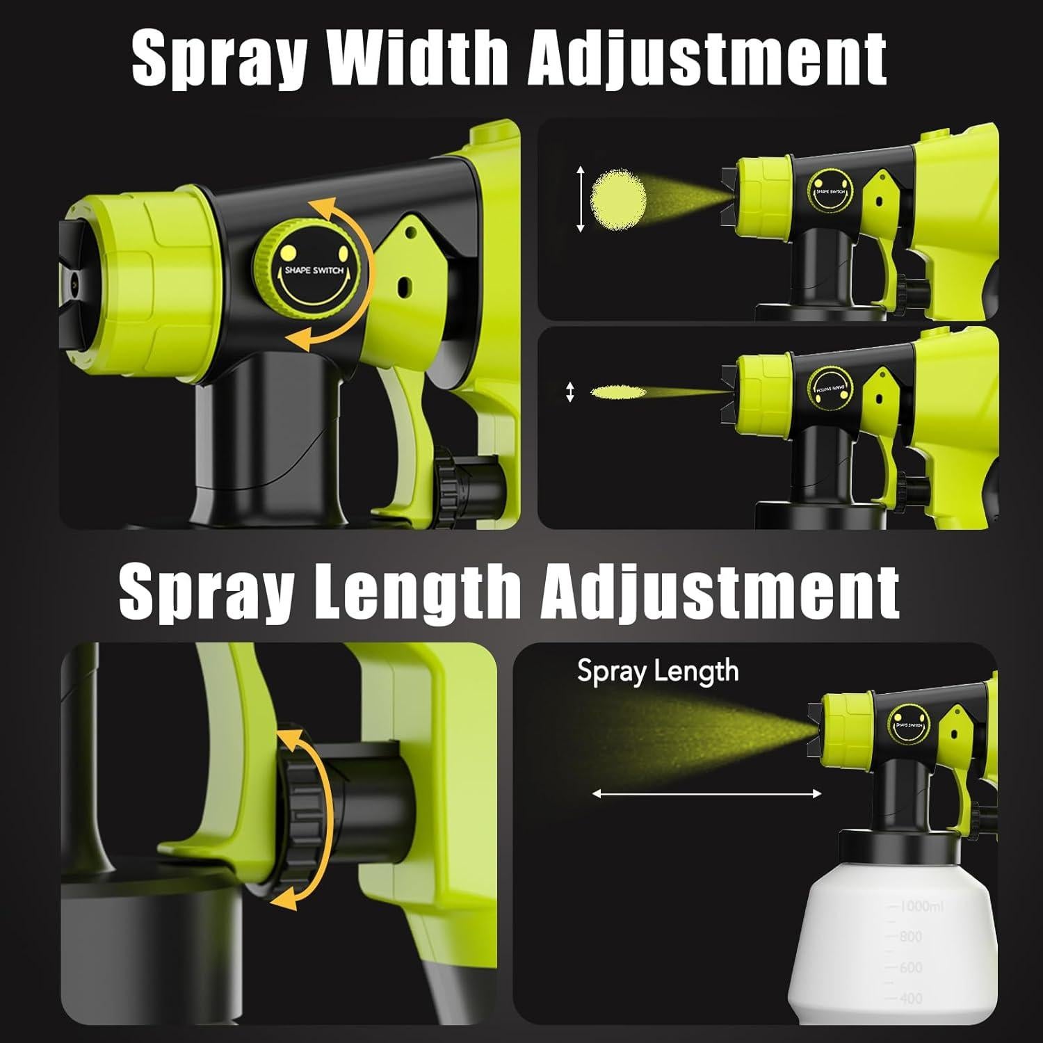 Pulverizador de pintura inalámbrico Ryobi 18V 1000ml HVLP