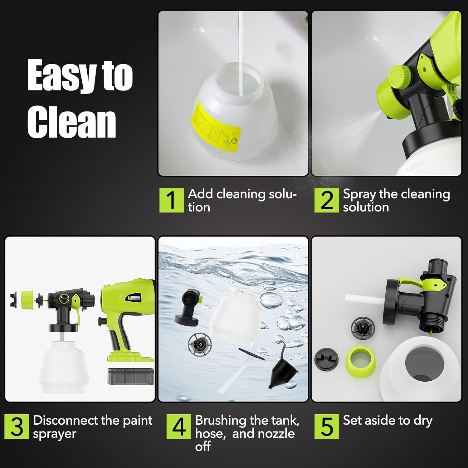 Pulverizador de pintura inalámbrico Ryobi 18V 1000ml HVLP