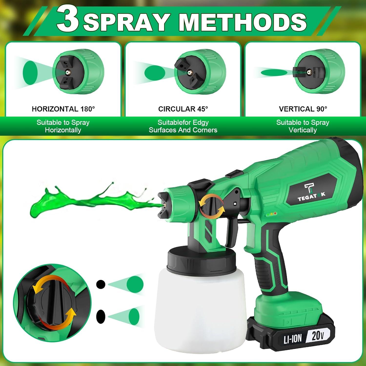 Pulverizador de pintura inalámbrico Tegatok CPS-20B 1.65kg