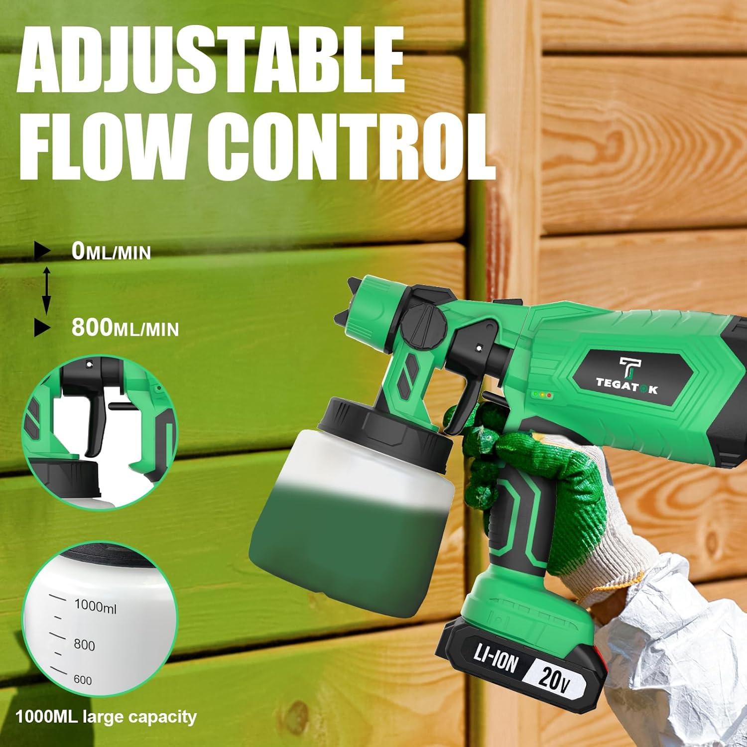 Pulverizador de pintura inalámbrico Tegatok CPS-20B 1.65kg