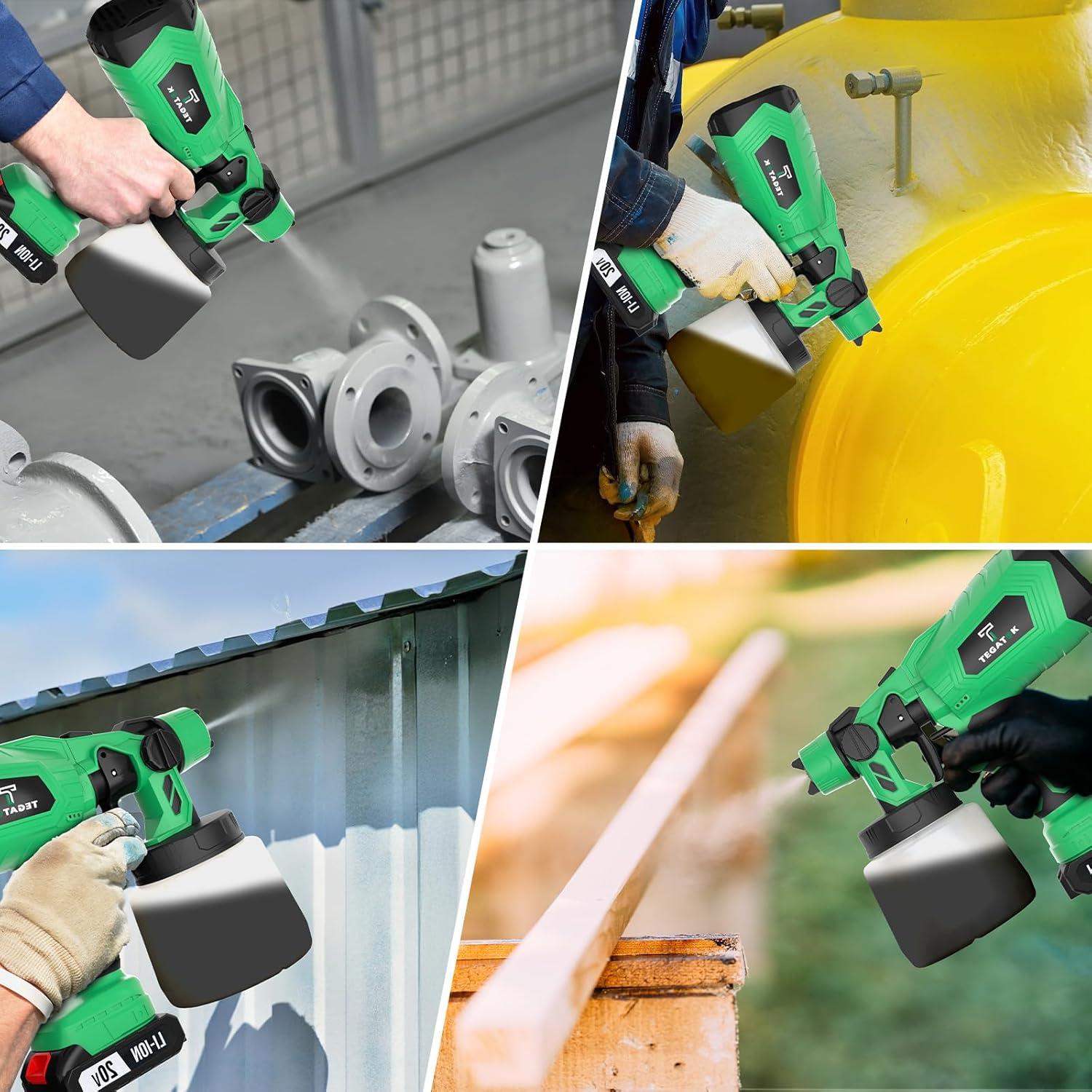 Pulverizador de pintura inalámbrico Tegatok CPS-20B 1.65kg