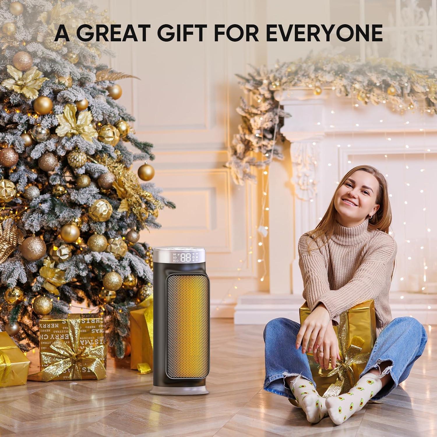 Calentador de Espacio Eléctrico DAYETTE 1500W con WiFi y Control Remoto