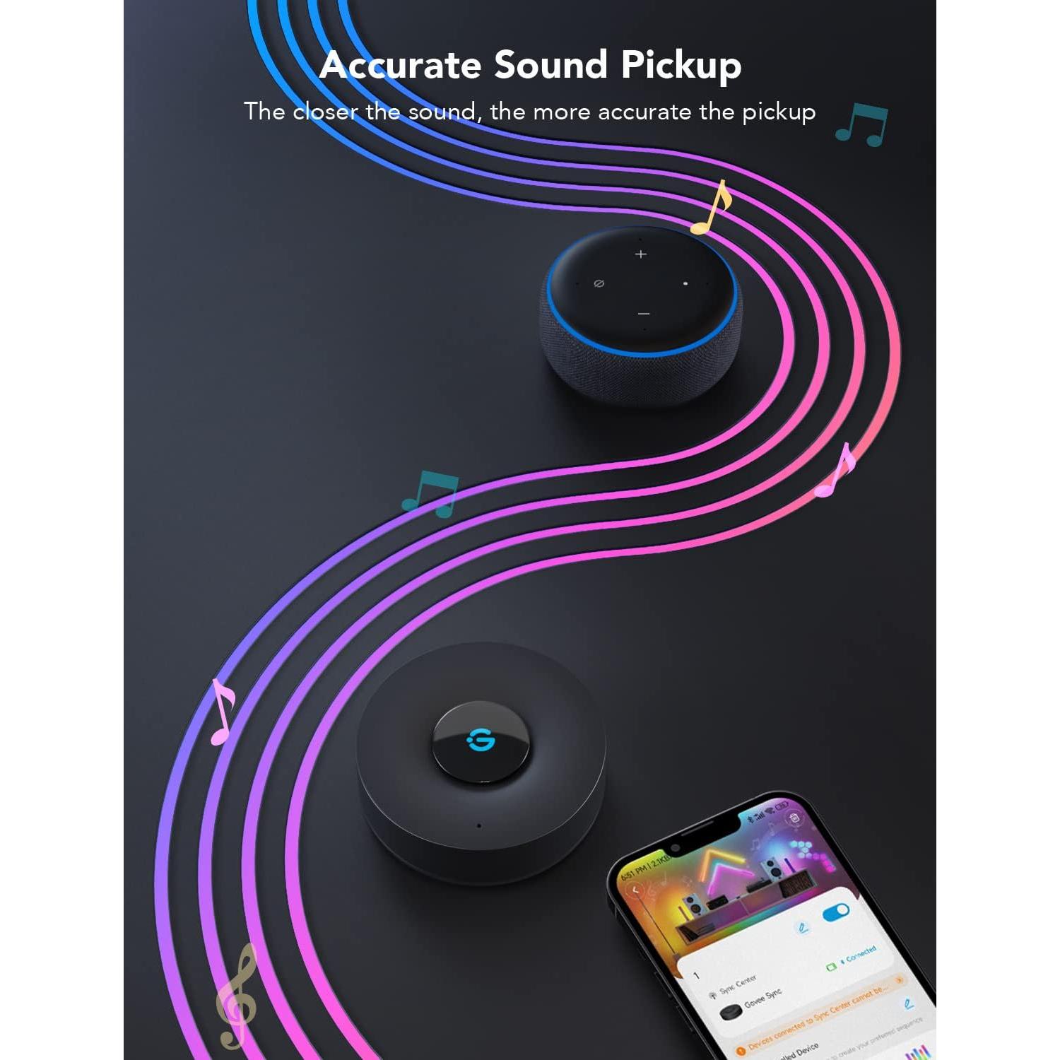 Caja de Sincronización de Música Govee H1162, Control Bluetooth 7 Dispositivos