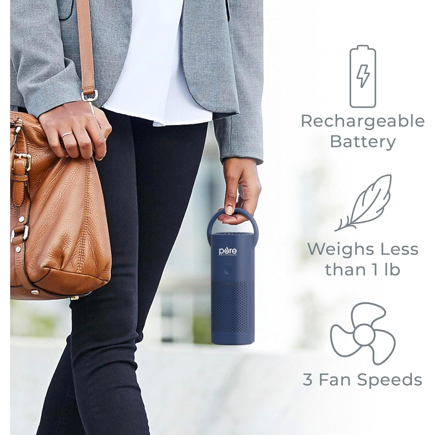 Purificador de Aire Portátil Pure Enrichment Mini HEPA Azul