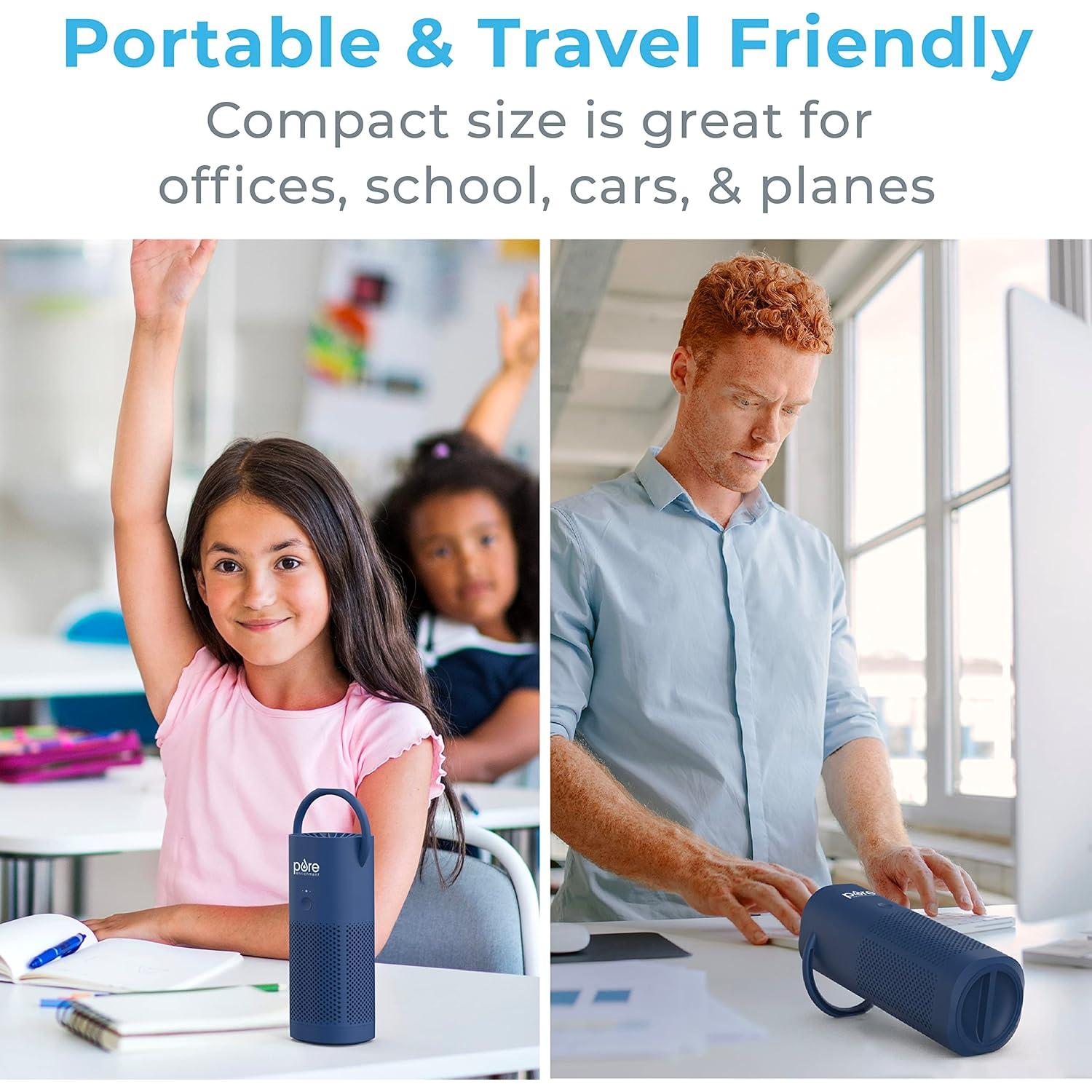 Purificador de Aire Portátil Pure Enrichment Mini HEPA Azul