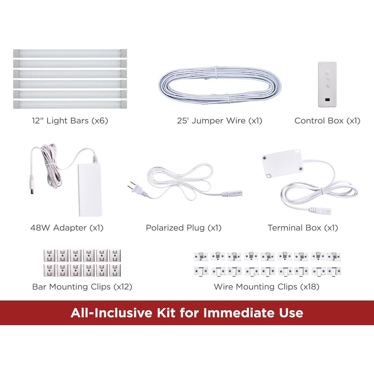 Kit de Iluminación Bajo Mueble BLACK+DECKER 6 Barras LED RGB