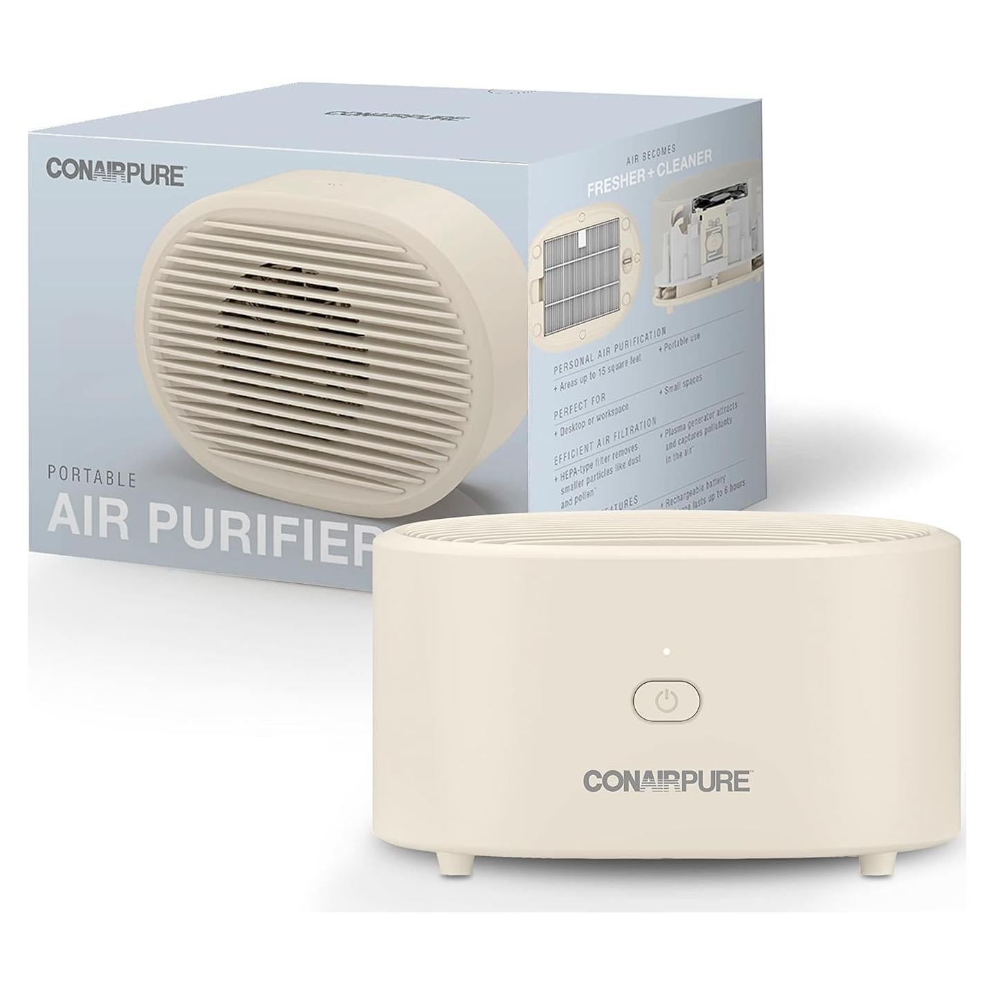 Purificador de Aire Portátil Conair HEPA para Espacios Pequeños