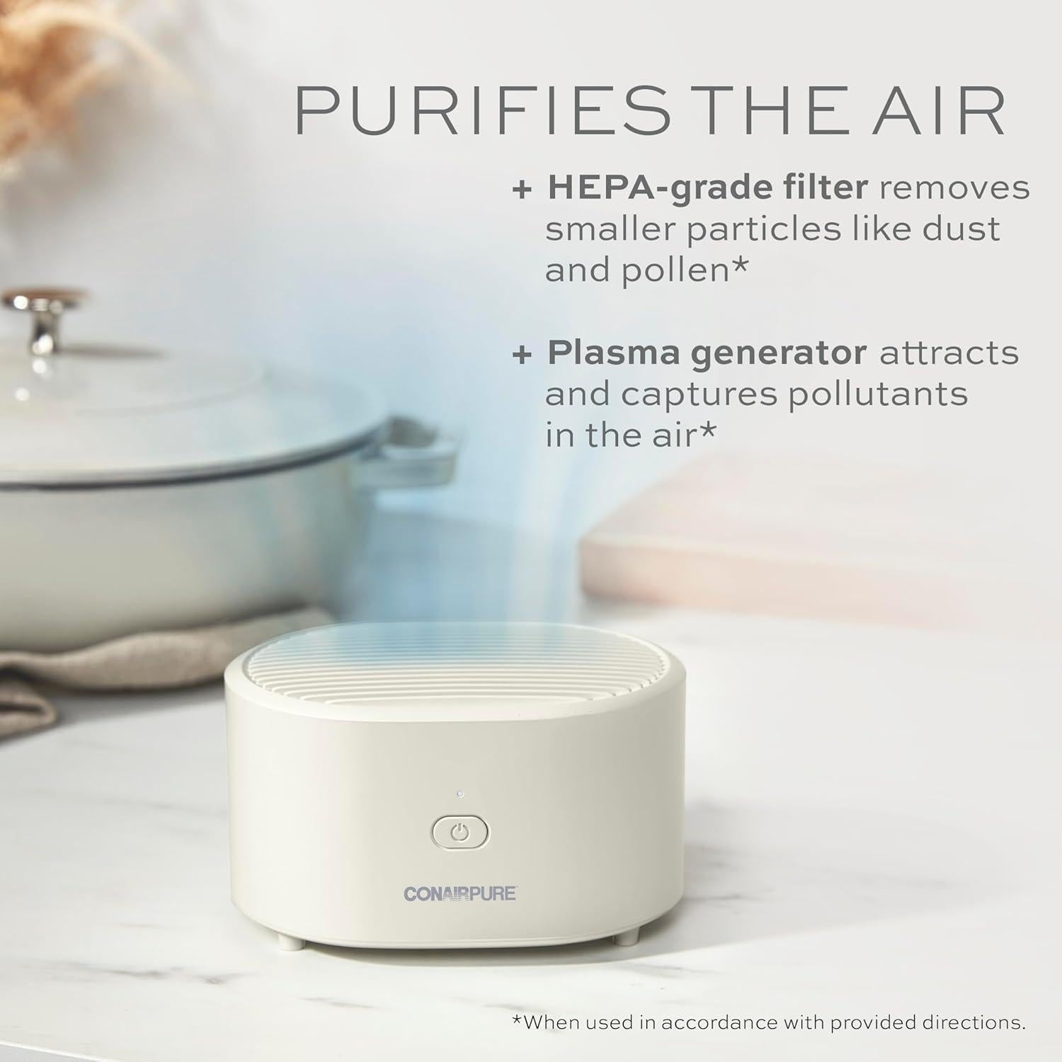 Purificador de Aire Portátil Conair HEPA para Espacios Pequeños