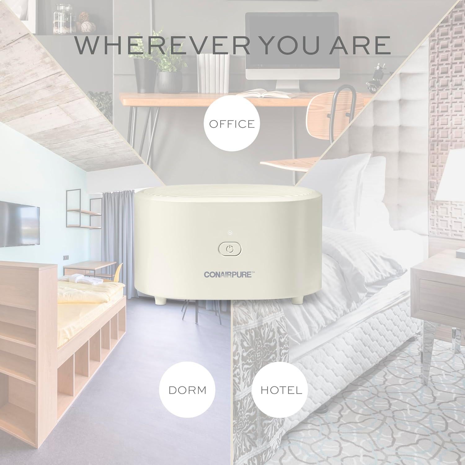 Purificador de Aire Portátil Conair HEPA para Espacios Pequeños