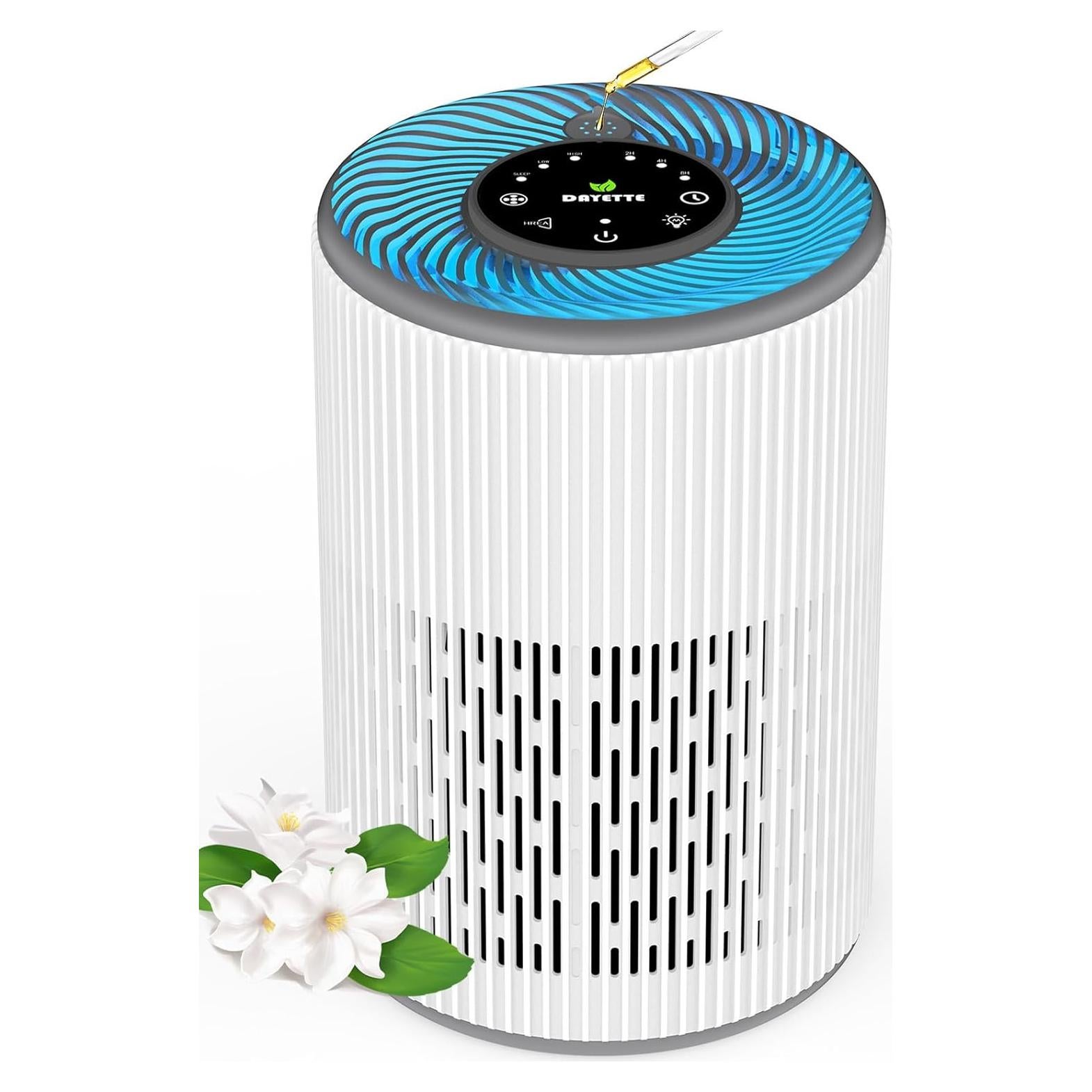 Purificador de aire H13 DAYETTE 121 m² con difusor de aroma