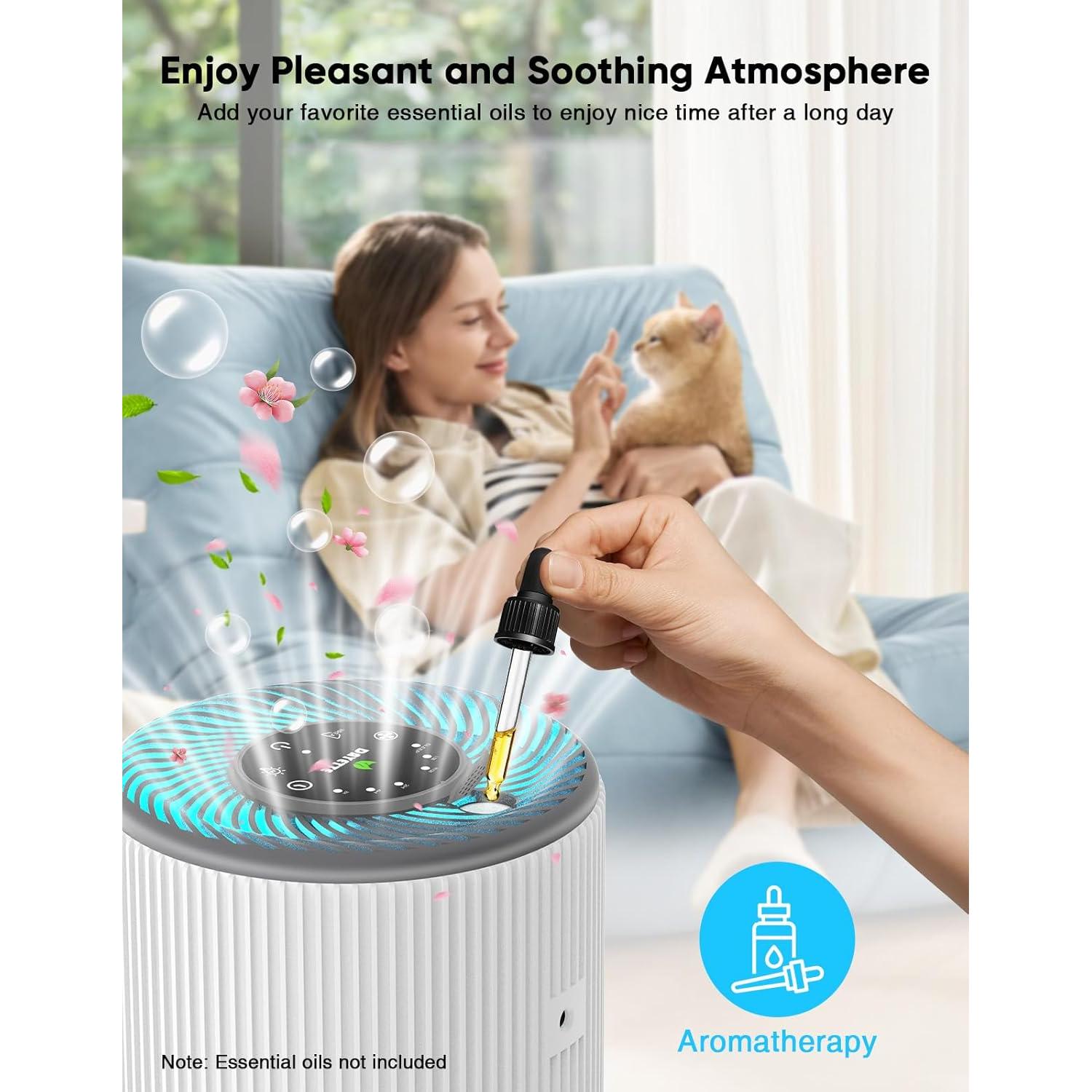 Purificador de aire H13 DAYETTE 121 m² con difusor de aroma