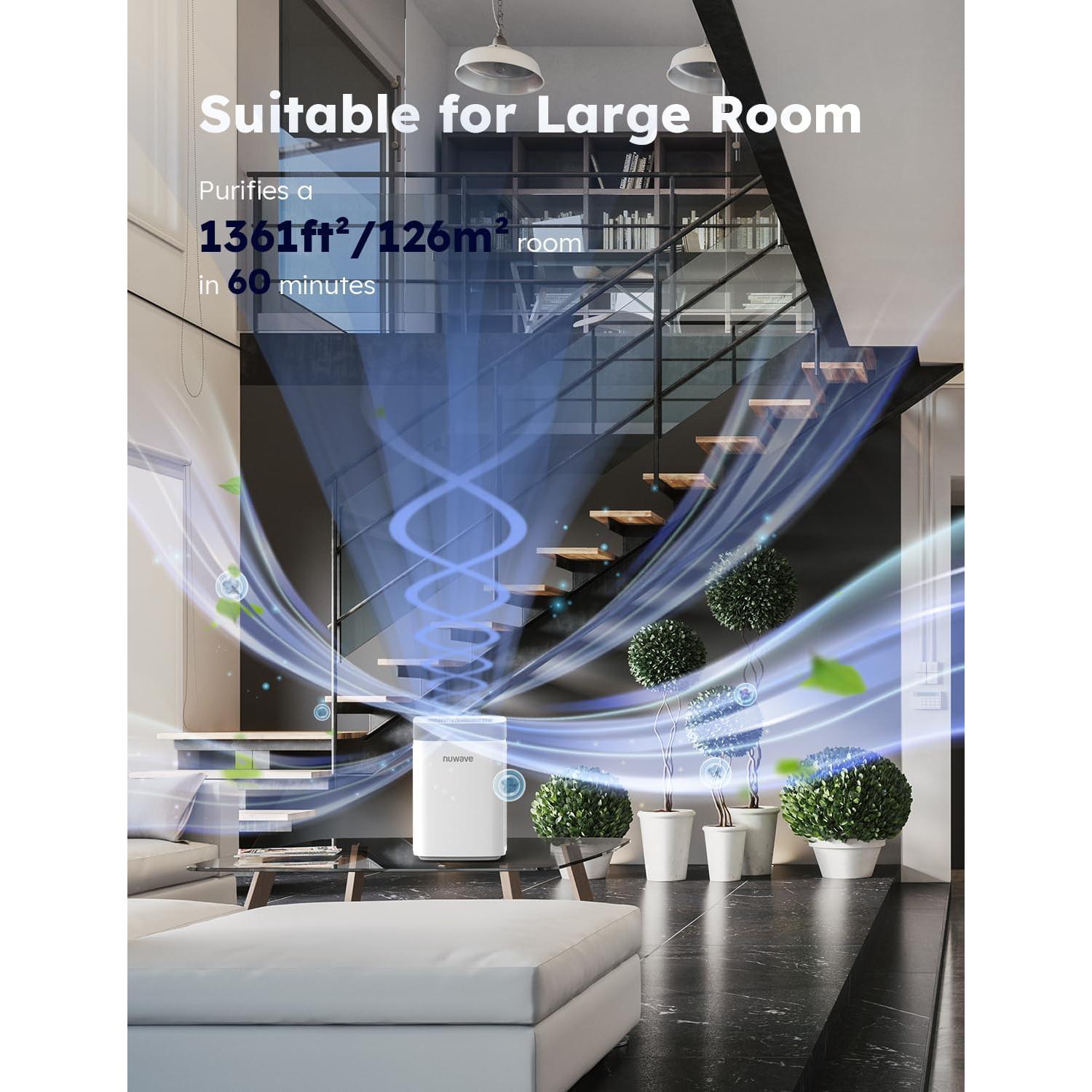 Purificador de Aire Portátil Nuwave OxyPure 126.5 m² HEPA H13