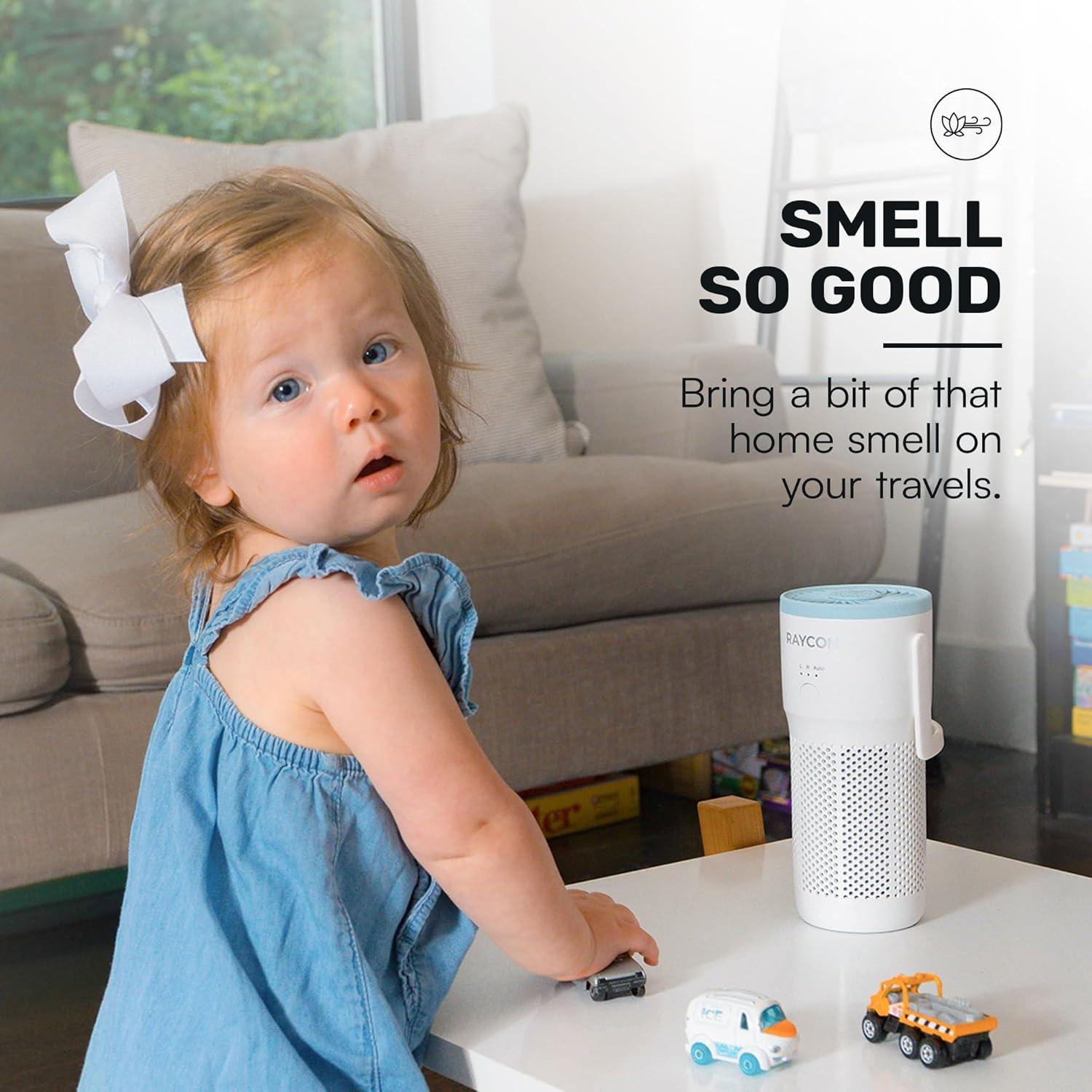 Purificador de Aire Portátil Raycon H13 con Difusor 2 en 1