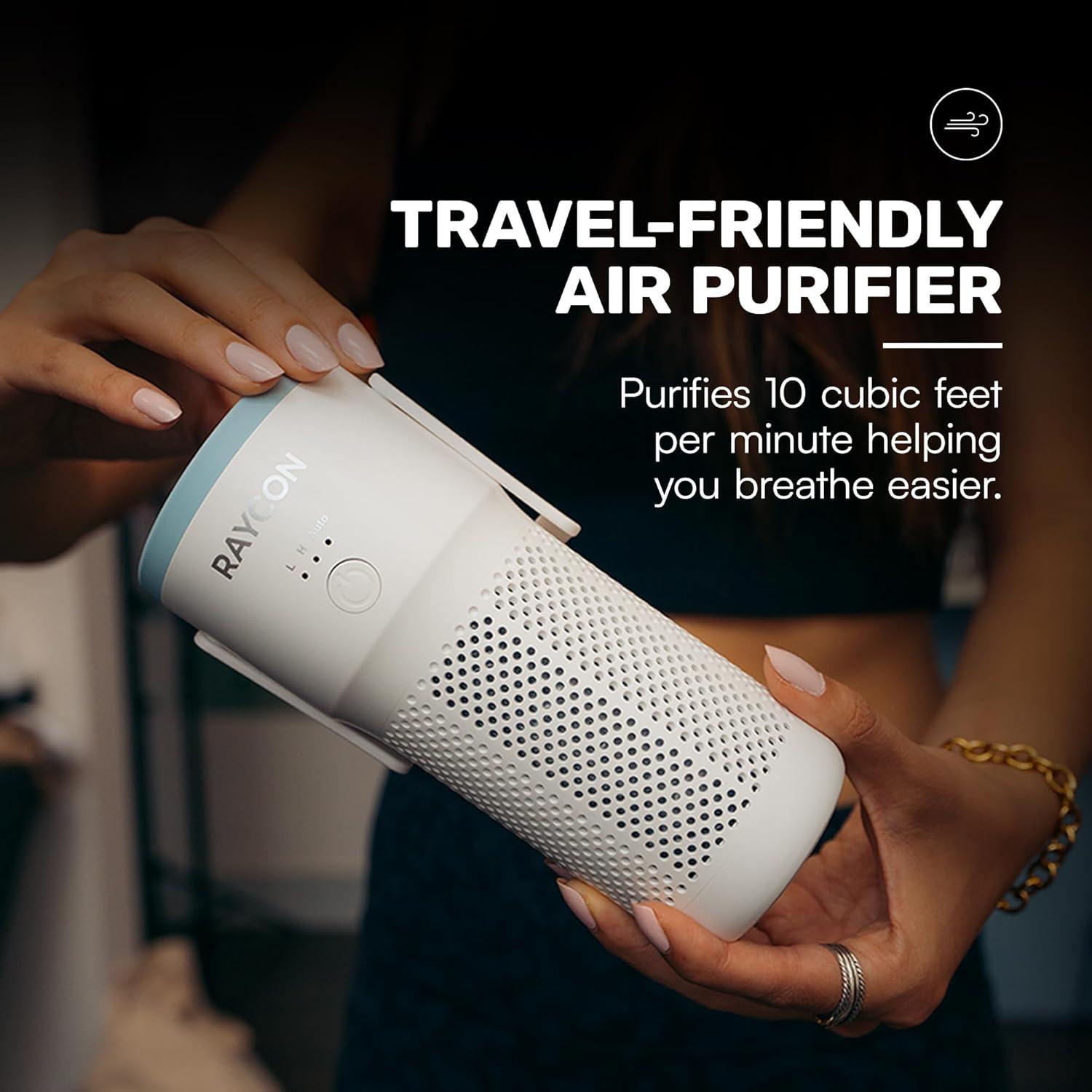 Purificador de Aire Portátil Raycon H13 con Difusor 2 en 1