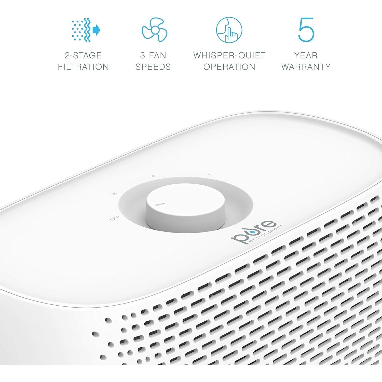 Purificador de Aire Pure Enrichment PECOMPAP - Filtro HEPA 33W