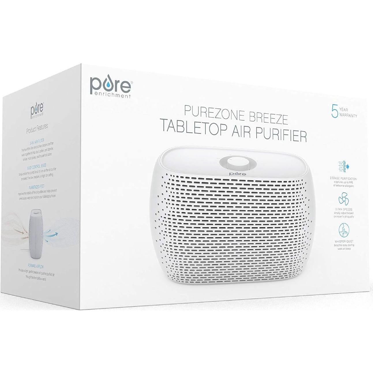 Purificador de Aire Pure Enrichment PECOMPAP - Filtro HEPA 33W