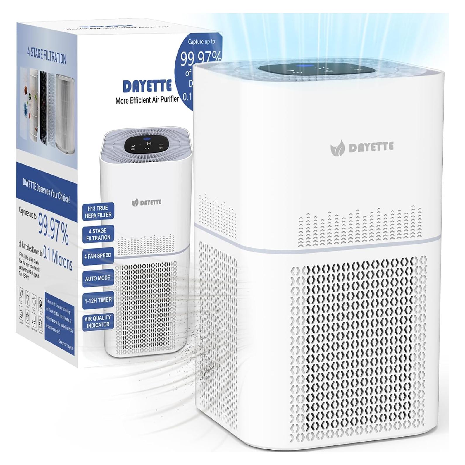 Purificador de aire HEPA Dayette AP301 para habitaciones grandes