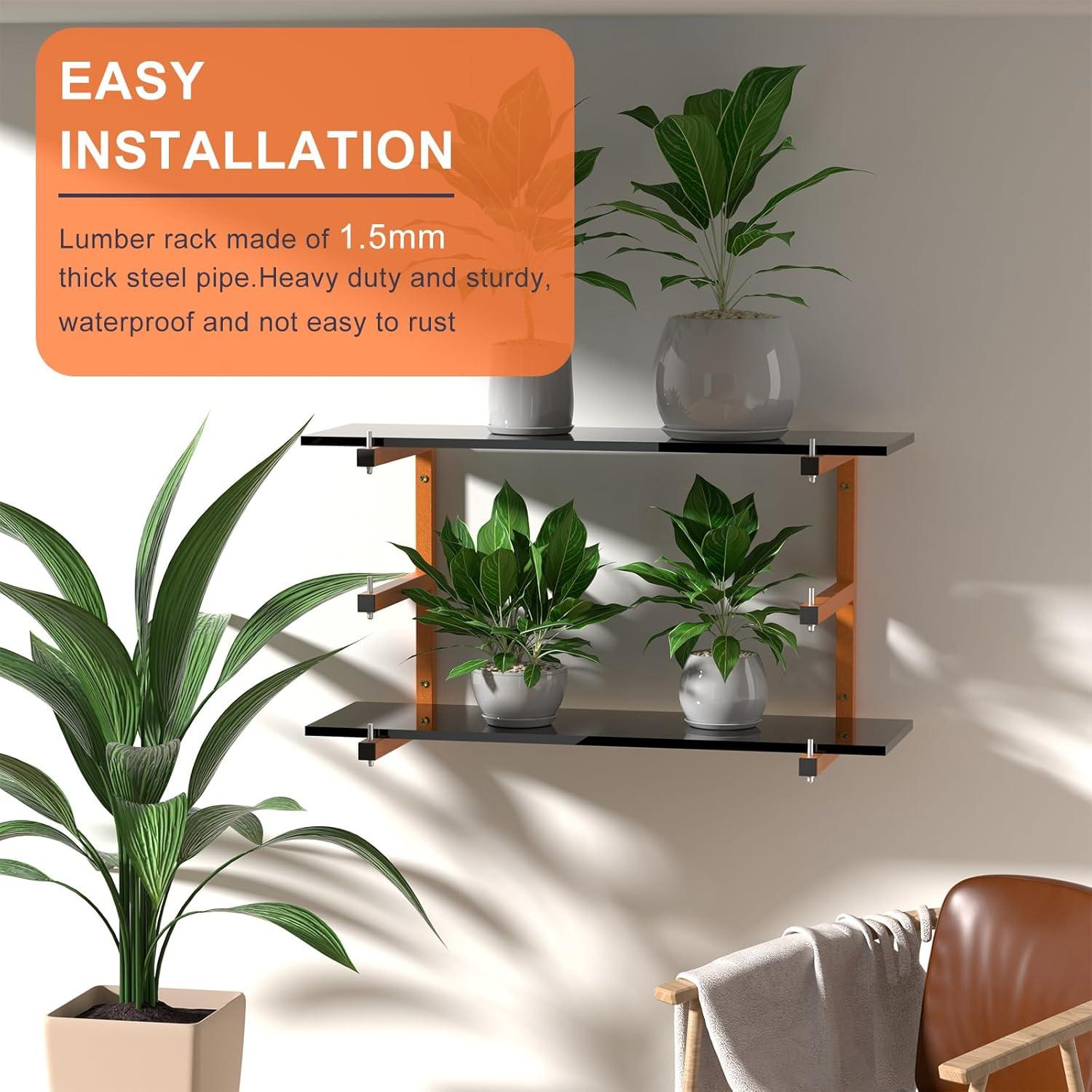 Estante de Madera Montado en Pared Acools 6 Pack 1980 kg