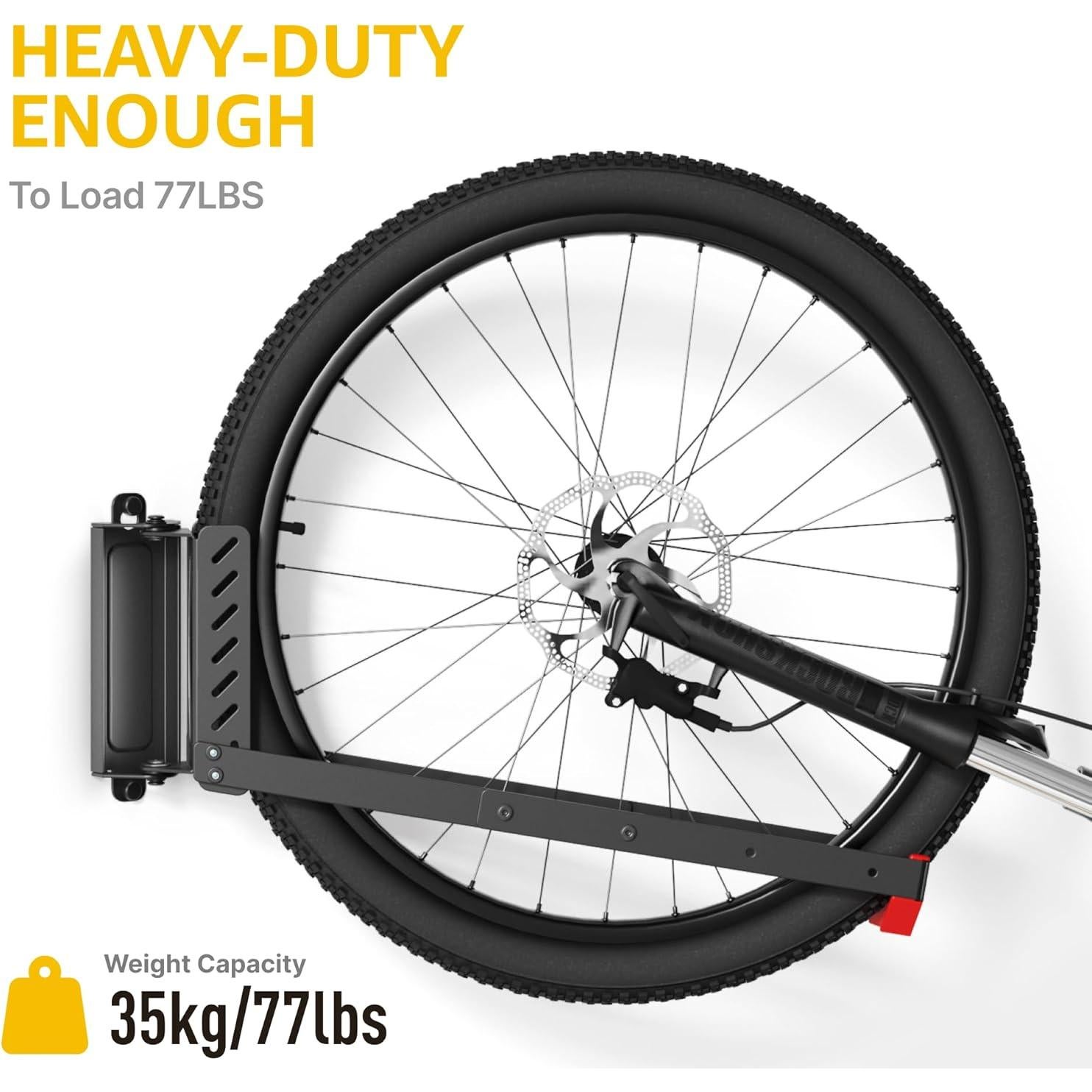 Soporte de Pared para Bicicleta monTEK Giratorio 35 kg