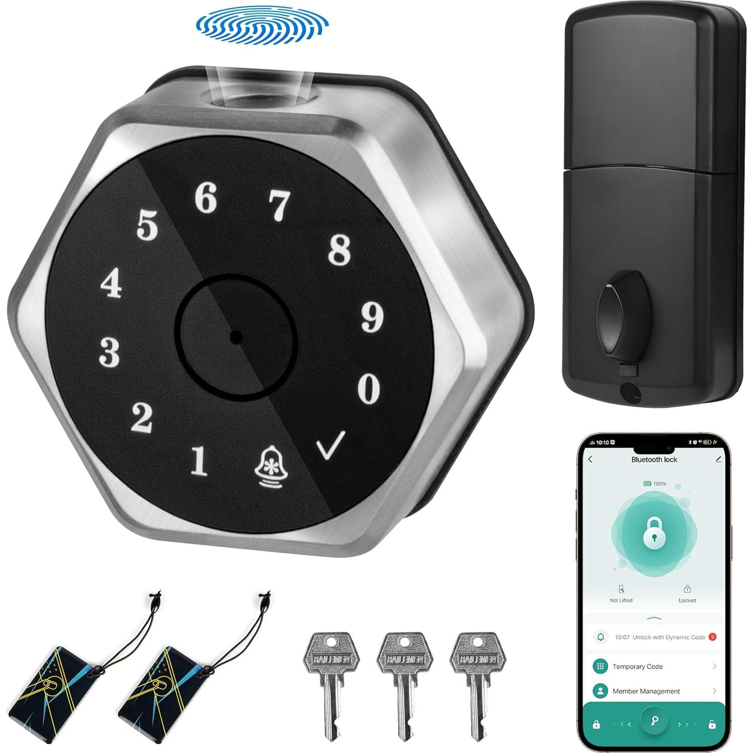Cerradura Inteligente TooCust VK-SMARTDEADBOLT con Huella Dactilar
