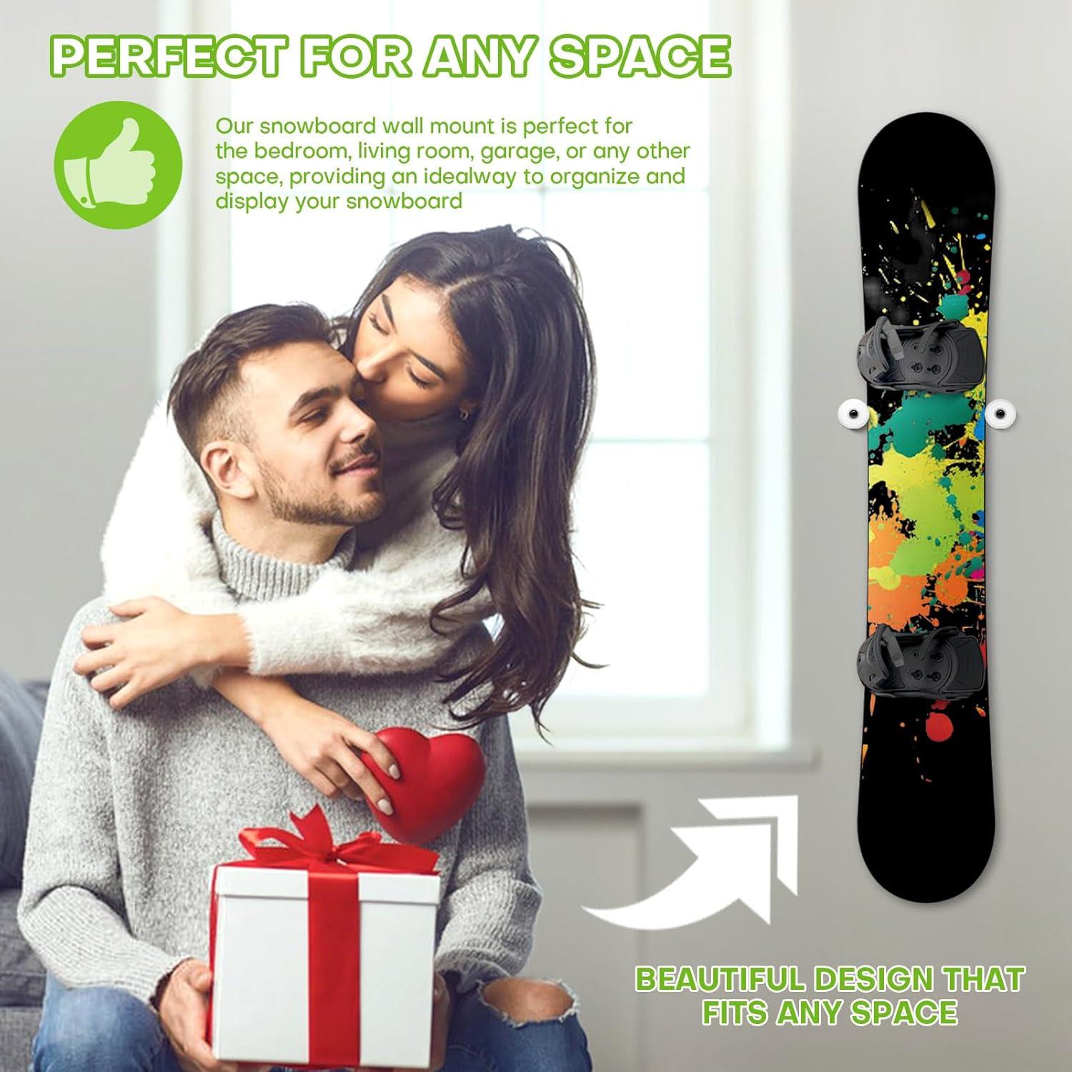 Soporte de Pared para Snowboard Rolitwils - 2 Piezas Blancas