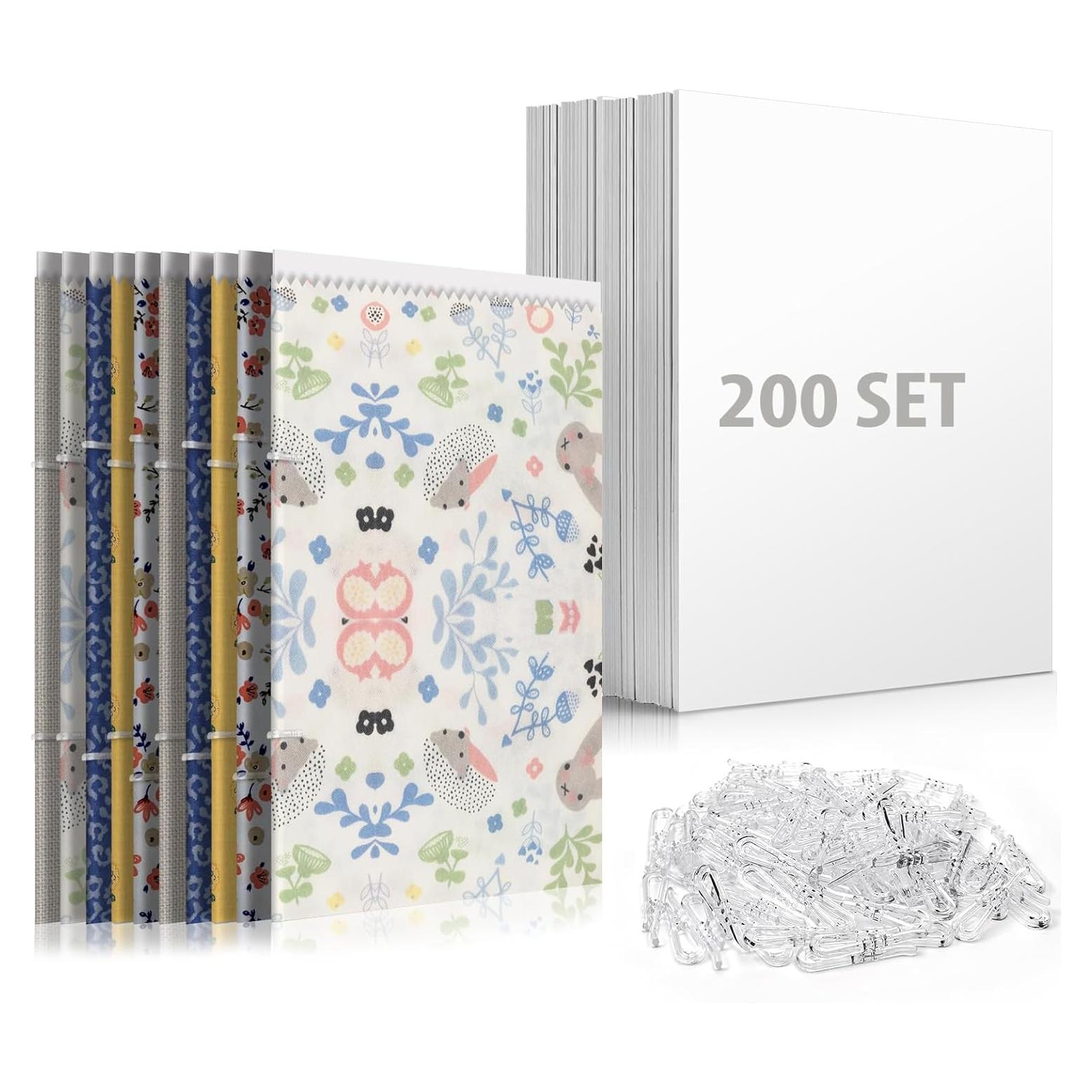 Set de 200 Tableros Organizadores de Tela XINGTS 19.05x26.67cm