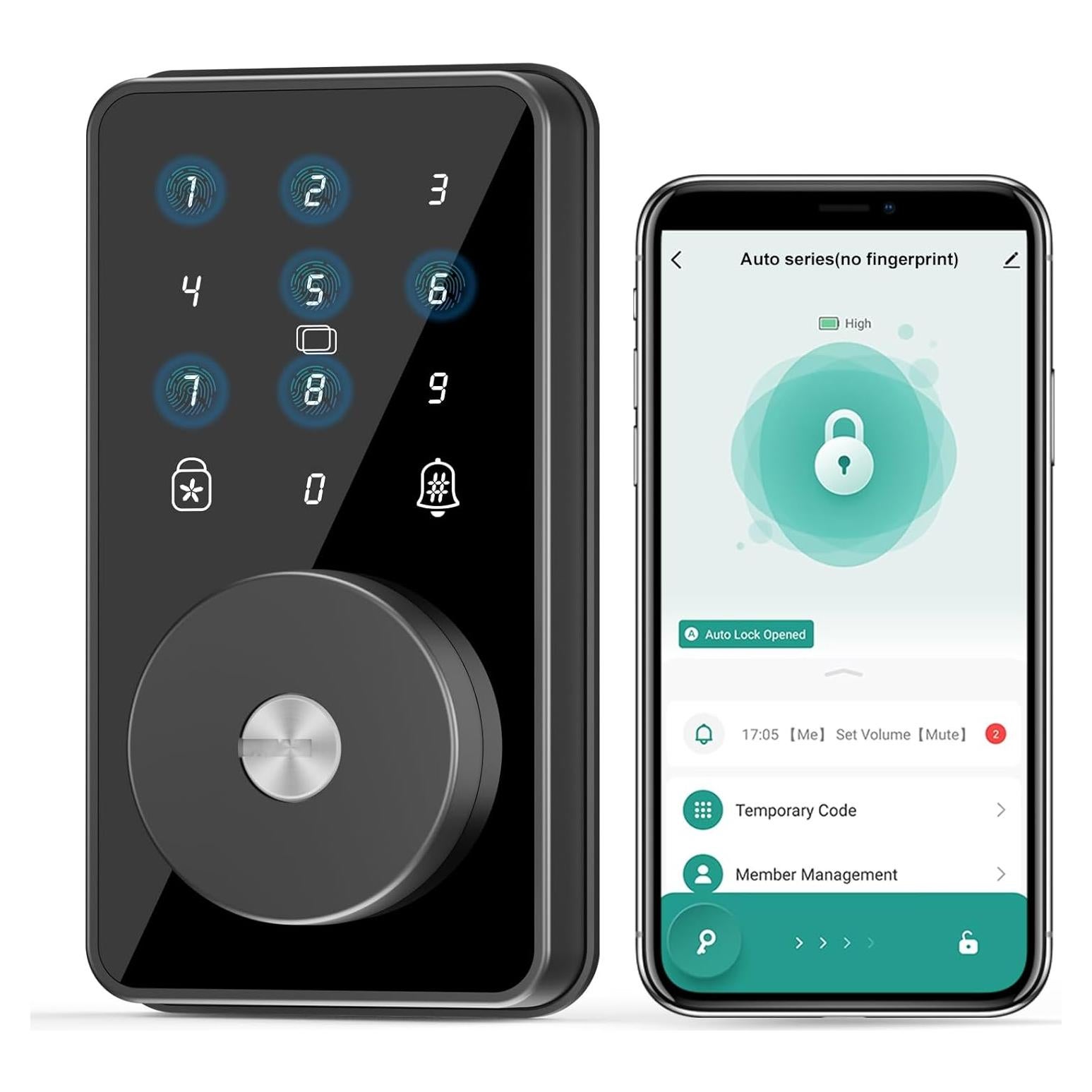Cerradura Inteligente MOUSETRO ZN-S01 con Teclado y App