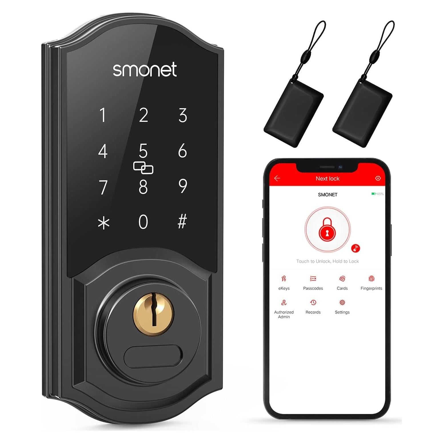 Cerradura Inteligente SMONET con Teclado Digital y Bluetooth