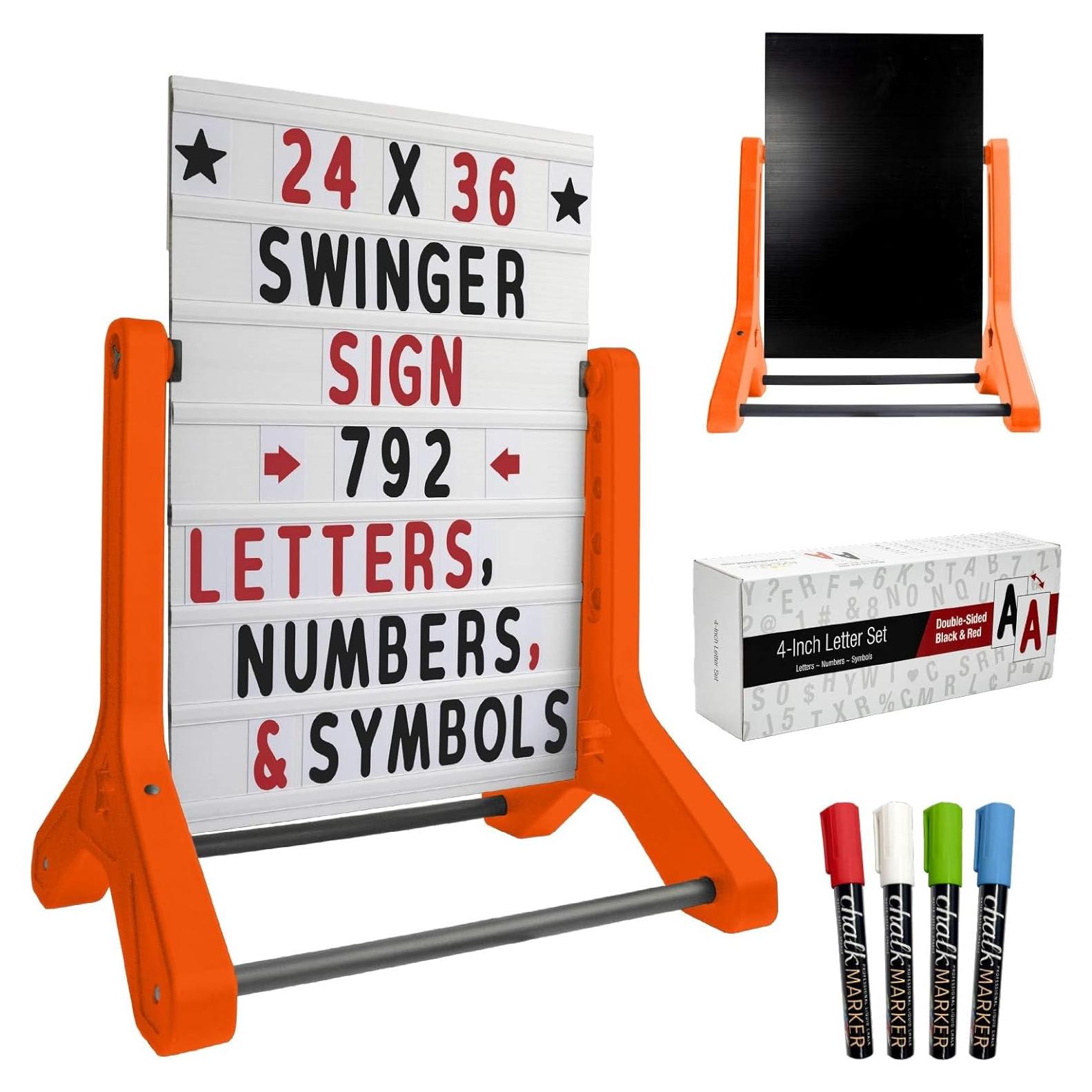 Cartel Oscilante Cambiable 61x91 cm Excello con 792 Letras