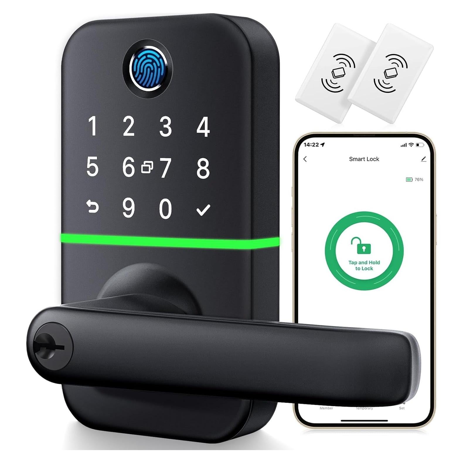 Cerradura Inteligente KUCACCI con Teclado y Huella Dactilar