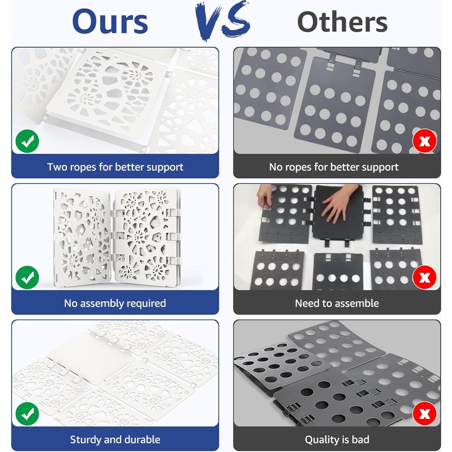 Carpeta de Doblado de Ropa BoxLegend V2-Plus Blanco 28.7x24.5cm