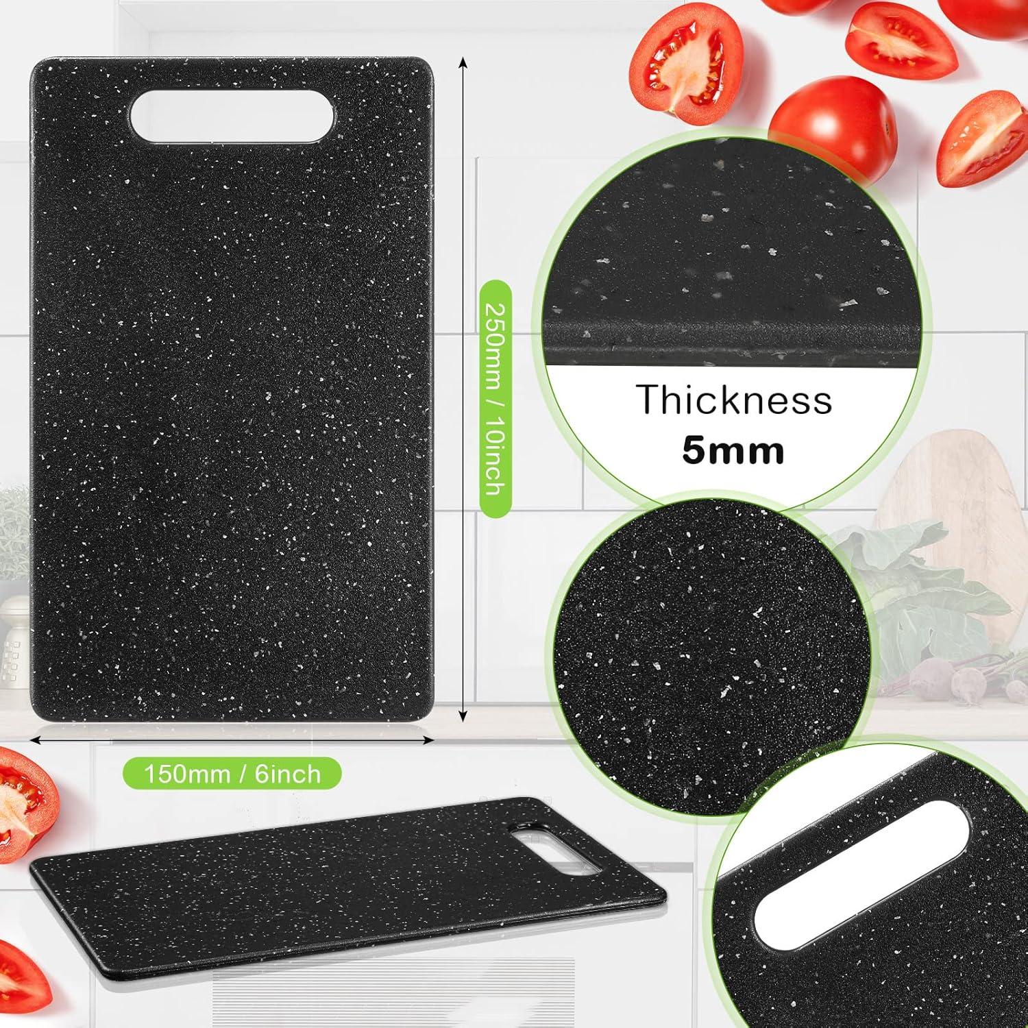 Set 2 Tablas de Cortar Lounsweer 15x25 cm Plástico Negro