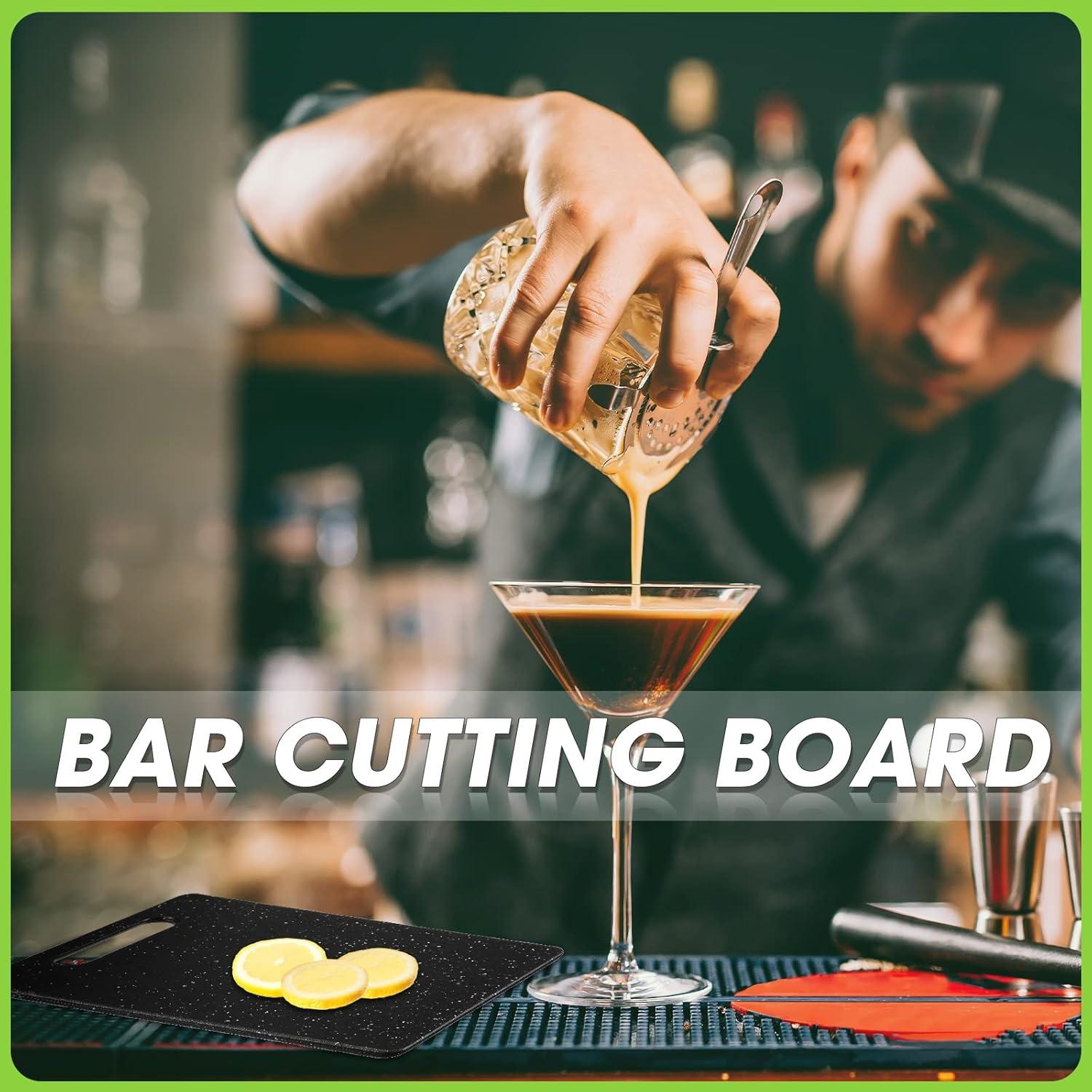 Set 2 Tablas de Cortar Lounsweer 15x25 cm Plástico Negro