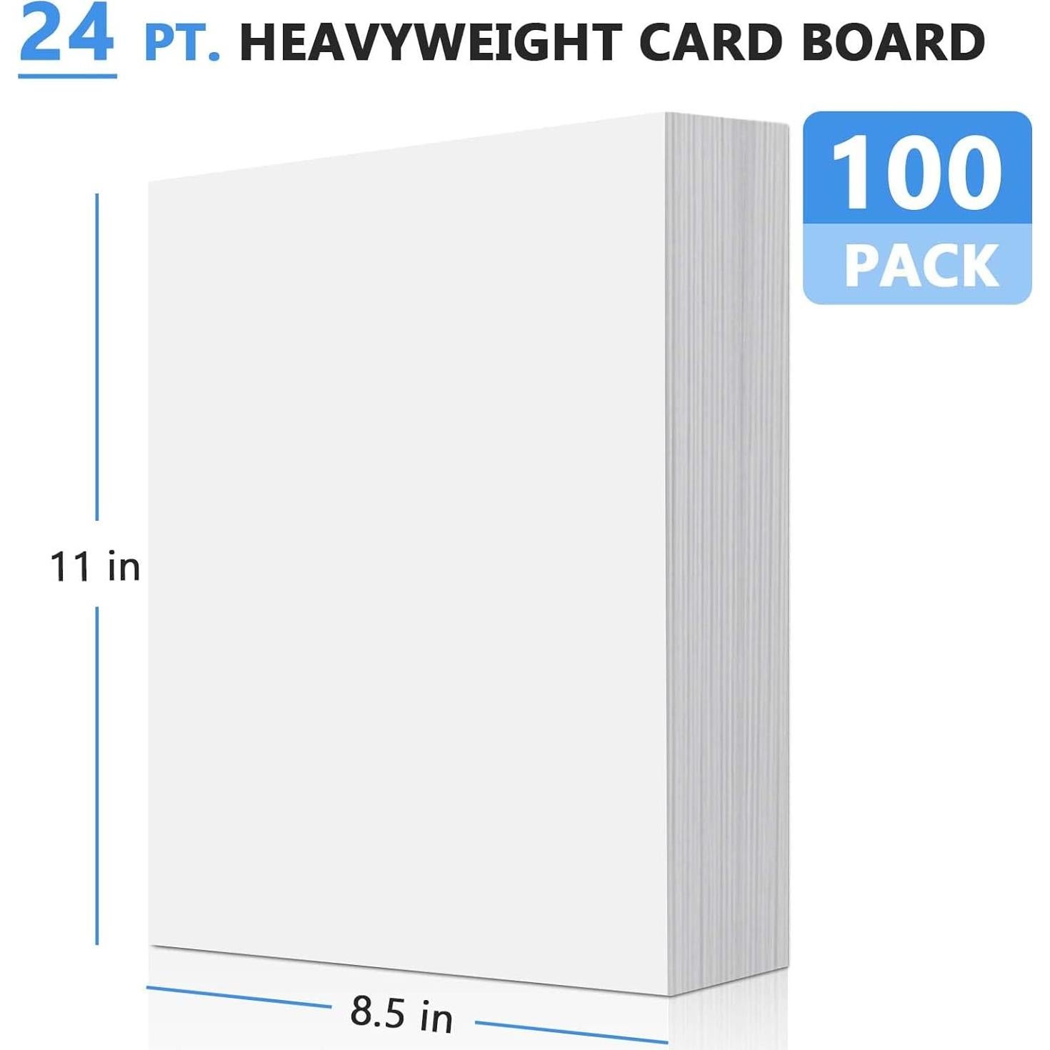 Juego de 100 Tableros de Tela Harhana 21.6x27.9 cm con Clips