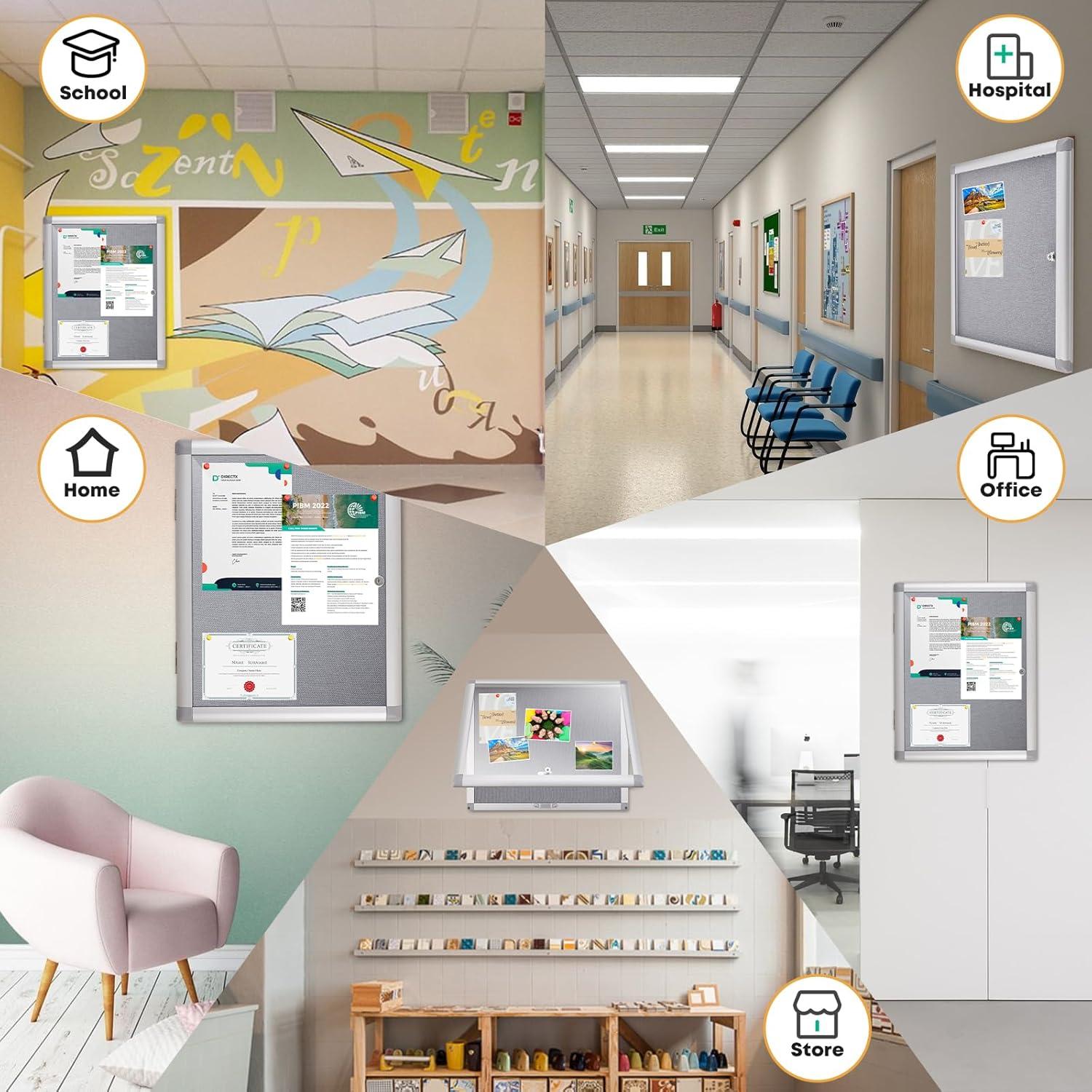 Tablero de Anuncios Cerrado YOKUGO 50.8x40.6cm Impermeable