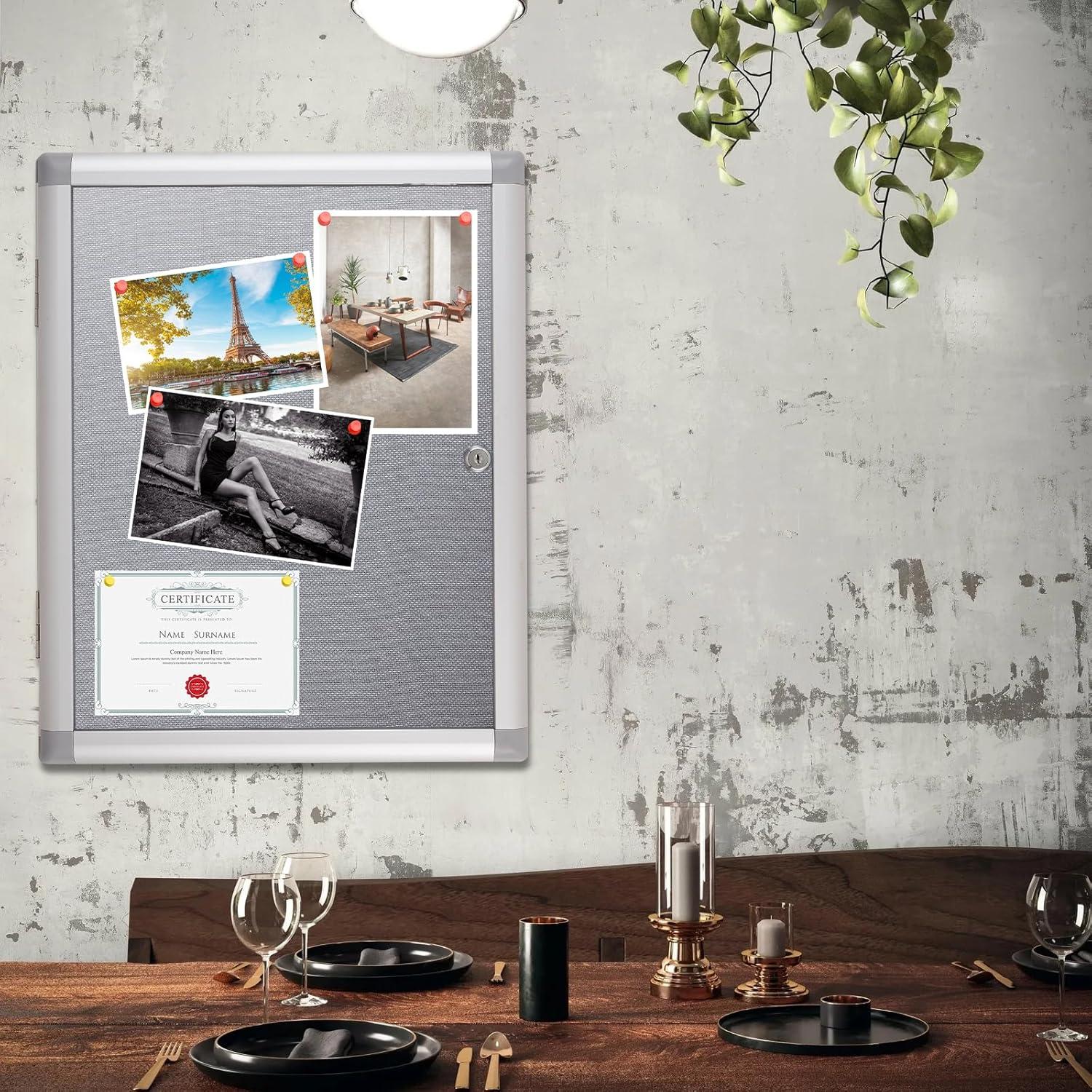 Tablero de Anuncios Cerrado YOKUGO 50.8x40.6cm Impermeable