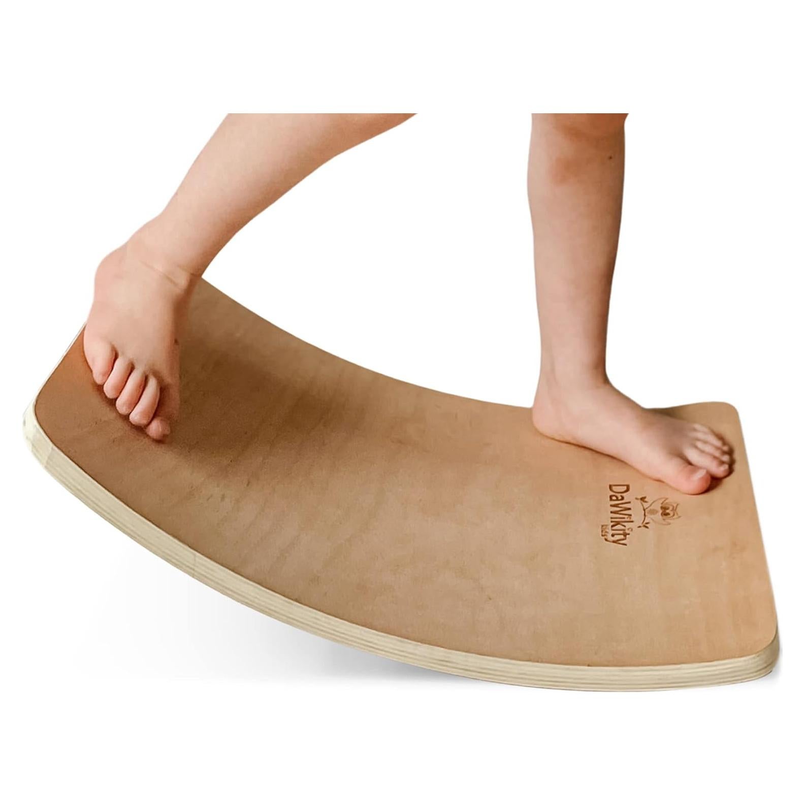 Tabla de Equilibrio de Madera DaWikity Kids 43x30 cm para Niños