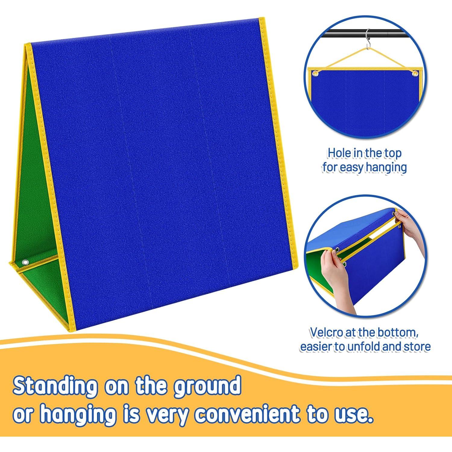 Tablero de Fieltro Plegable AKAYOK 30.5x33 cm Doble Cara