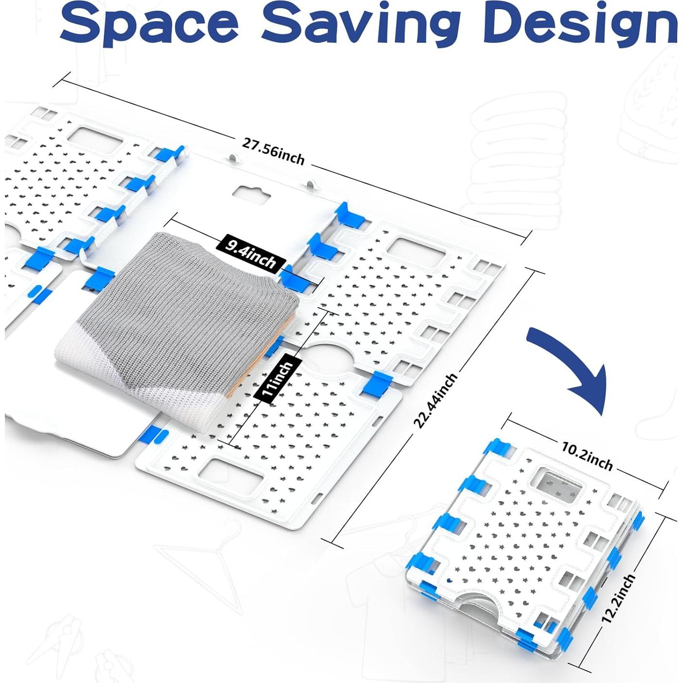 BoxLegend Shirt Folder Board Enlarged Version,Tshirt Organizer for Easy Use ,Laundry Folding Board for Sweaters, Hoodies, and thick Clothing