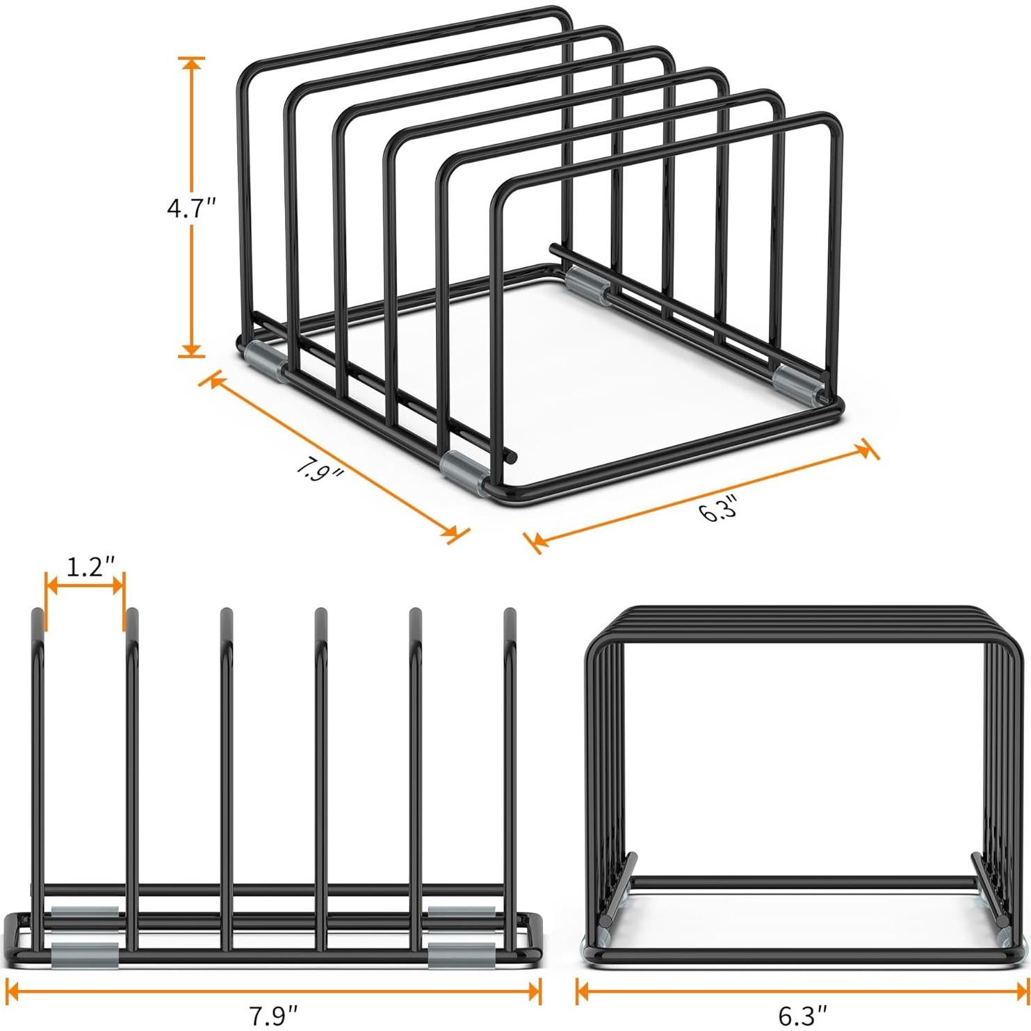 Estante Organizador de Cocina VAEKUCEAN 5 Capas Negro Mediano