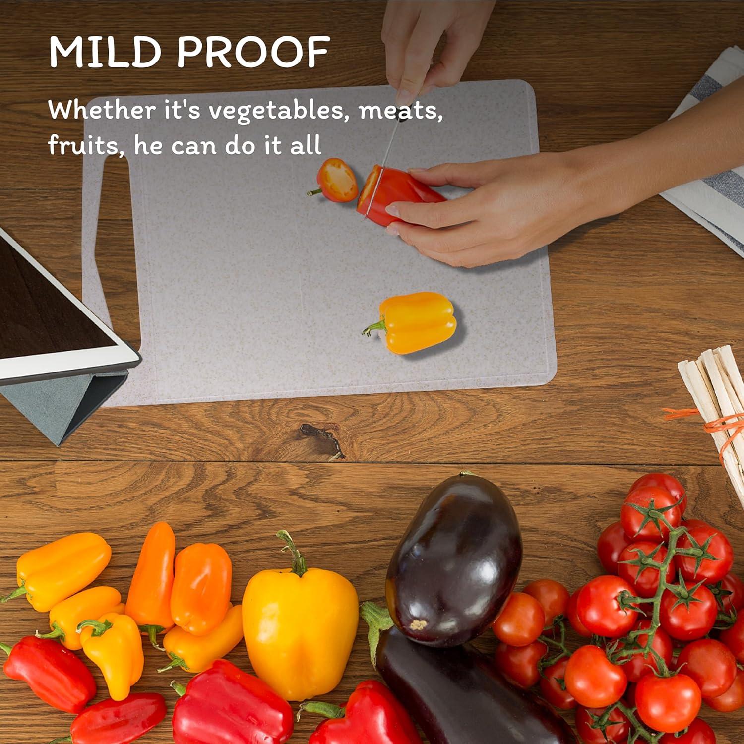 Tabla de Cortar Ecológica zzsbrm 25.4x16cm Fibra de Paja