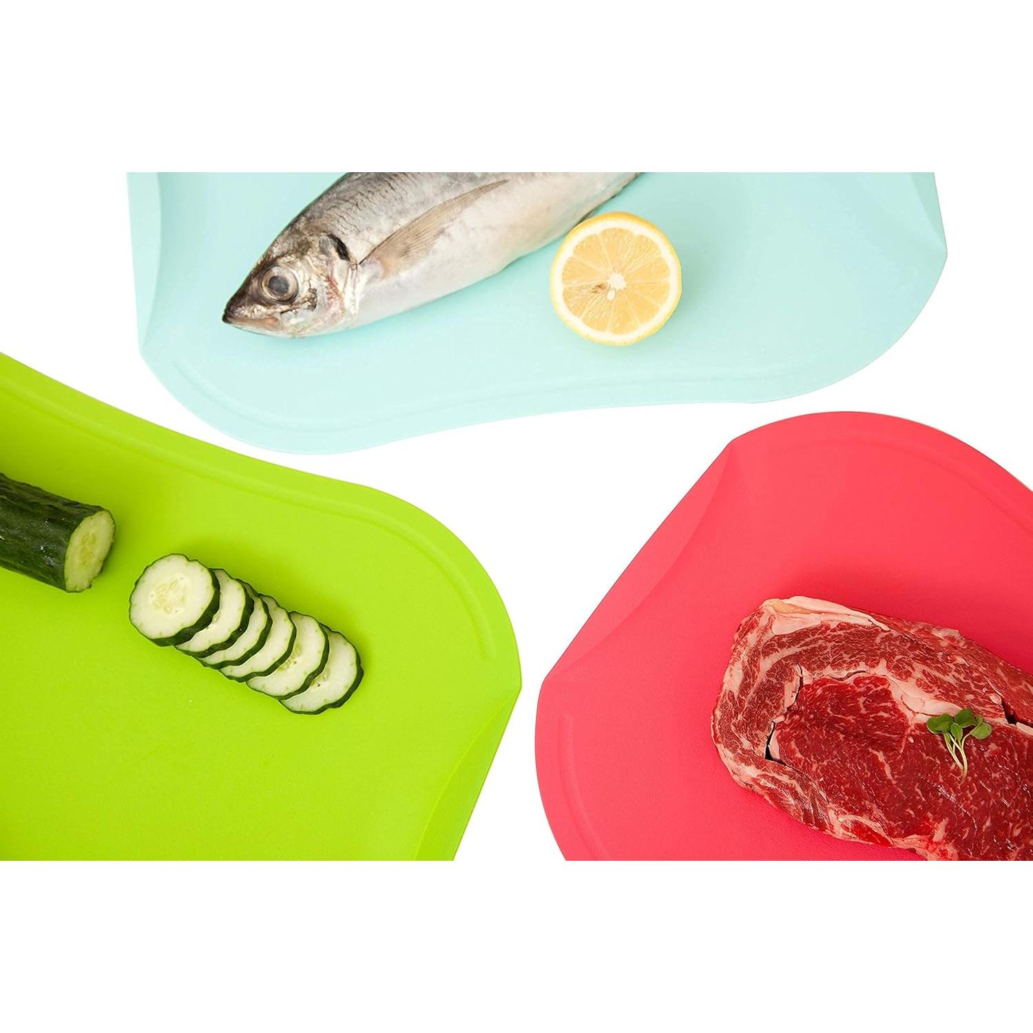 Tabla de Cortar Flexible Doblén Antideslizante 39.6x27.2cm Verde