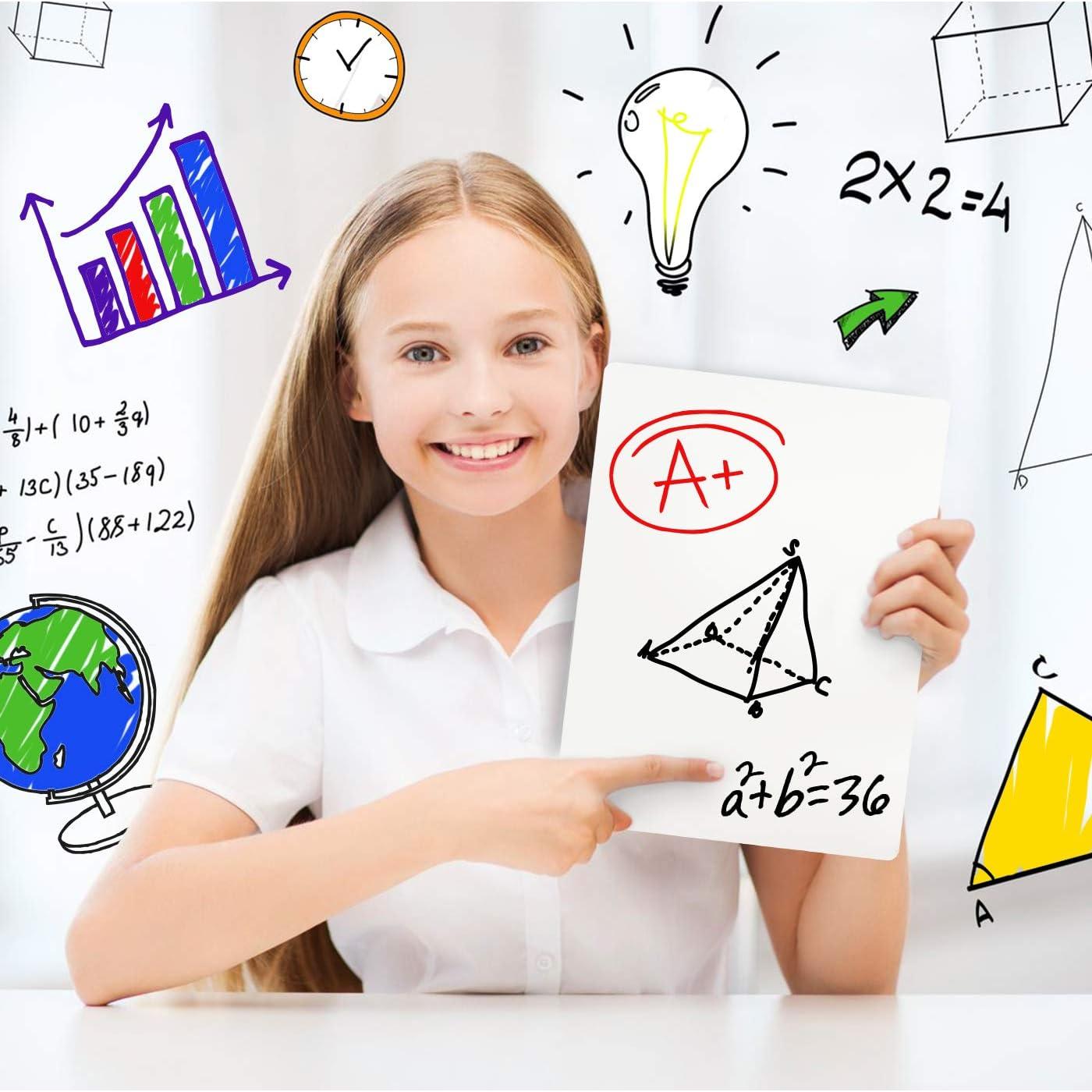 Paquete de 12 Tableros Blancos Doble Cara 34.5x27.2cm Board Geeks