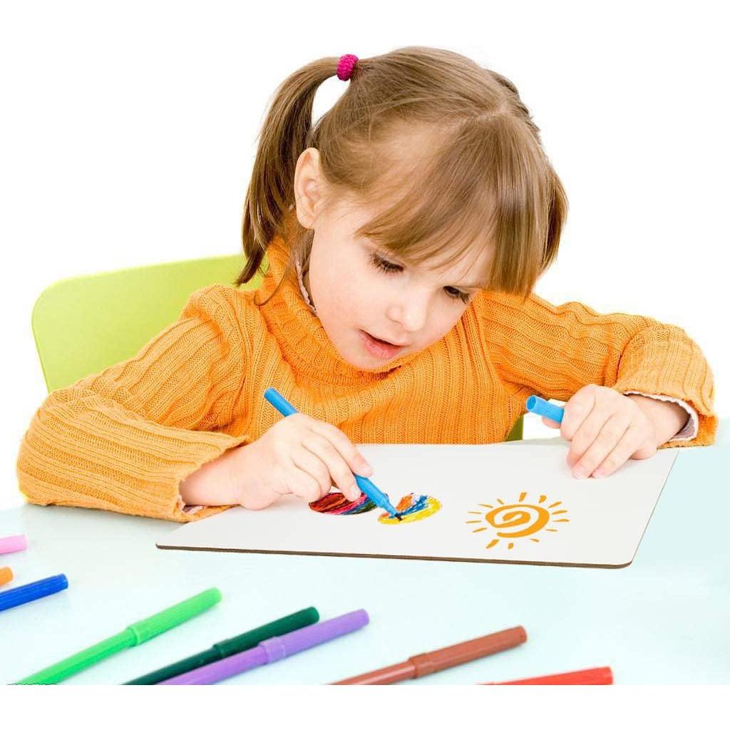 Paquete de 12 Tableros Blancos Doble Cara 34.5x27.2cm Board Geeks