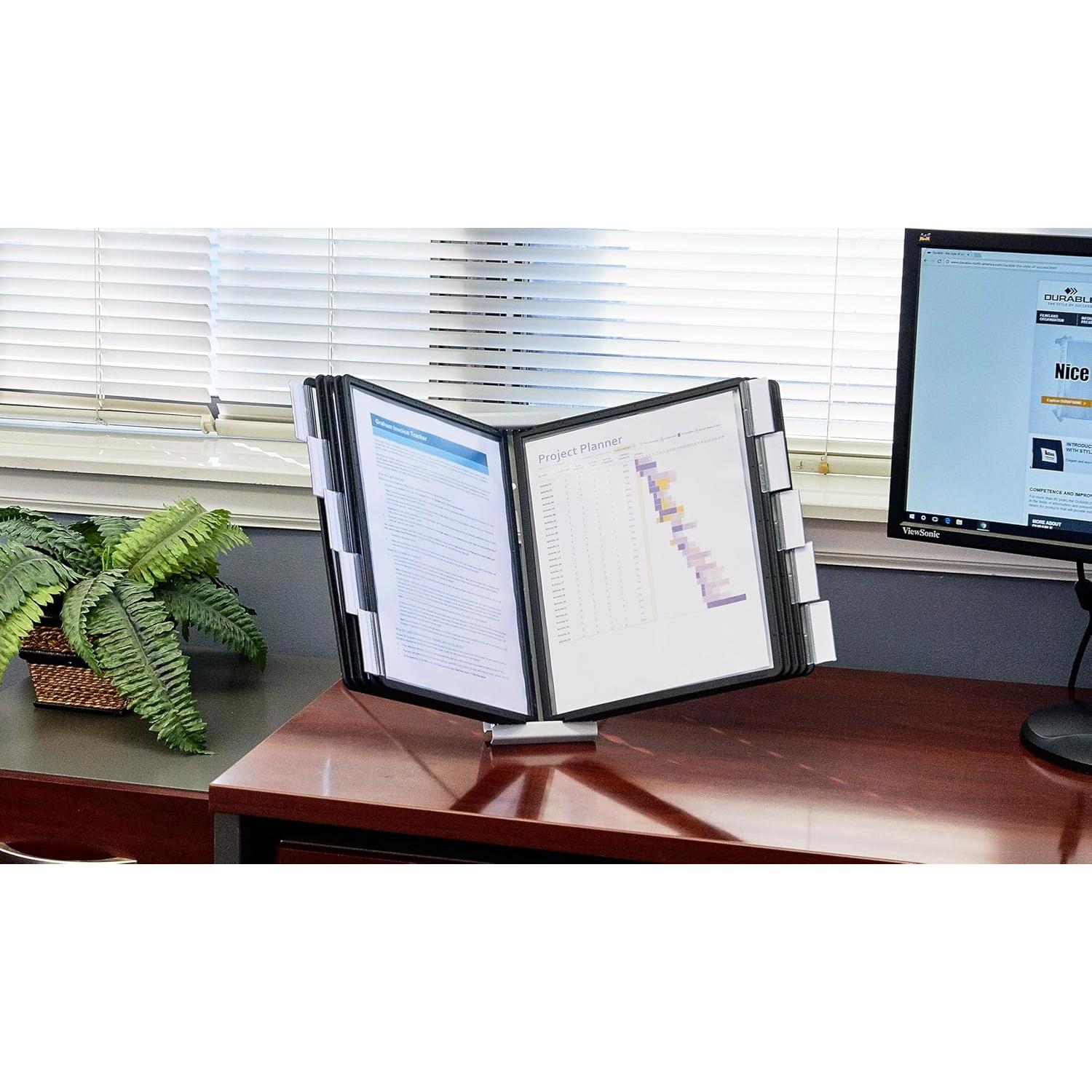 Sistema de Referencia Expandible Durable Instaview 10 Paneles Negro