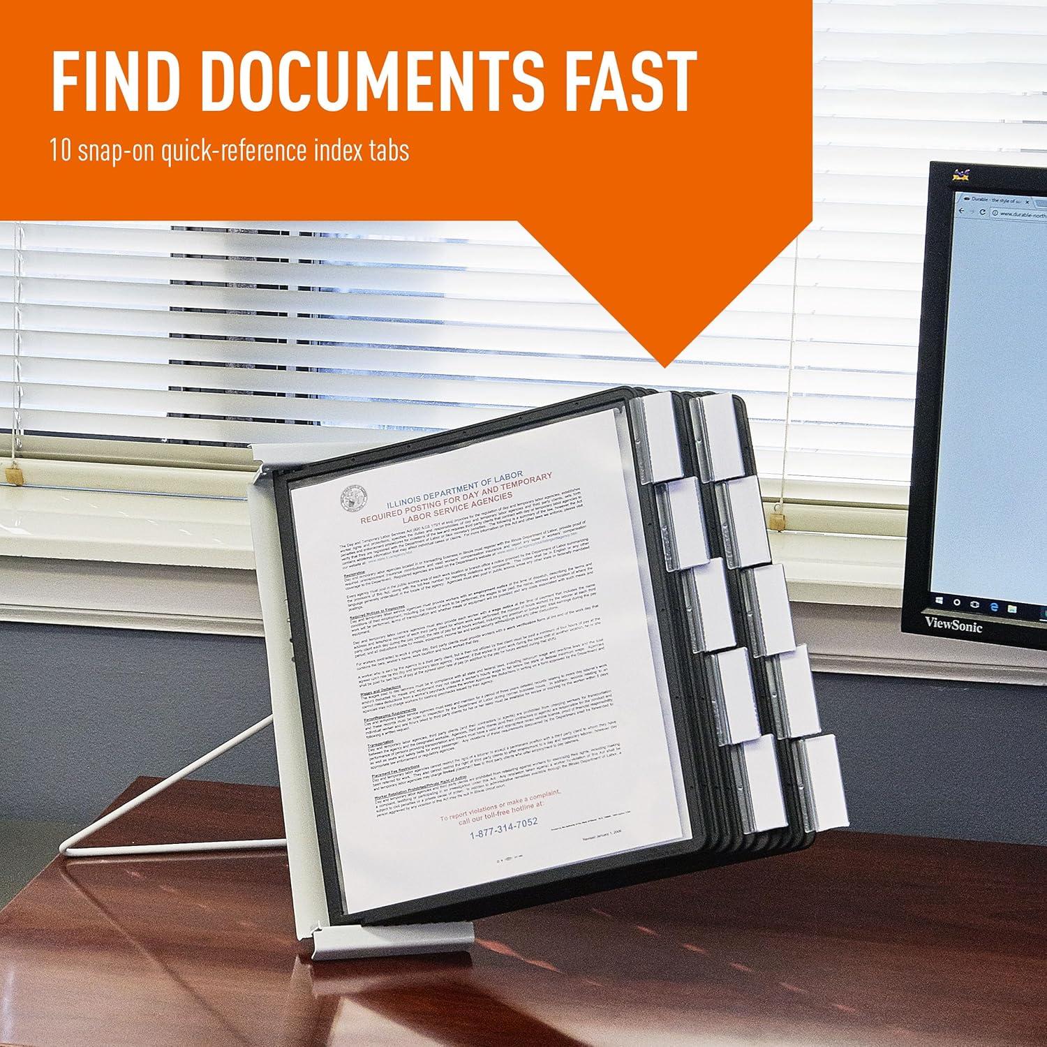 Sistema de Referencia Expandible Durable Instaview 10 Paneles Negro