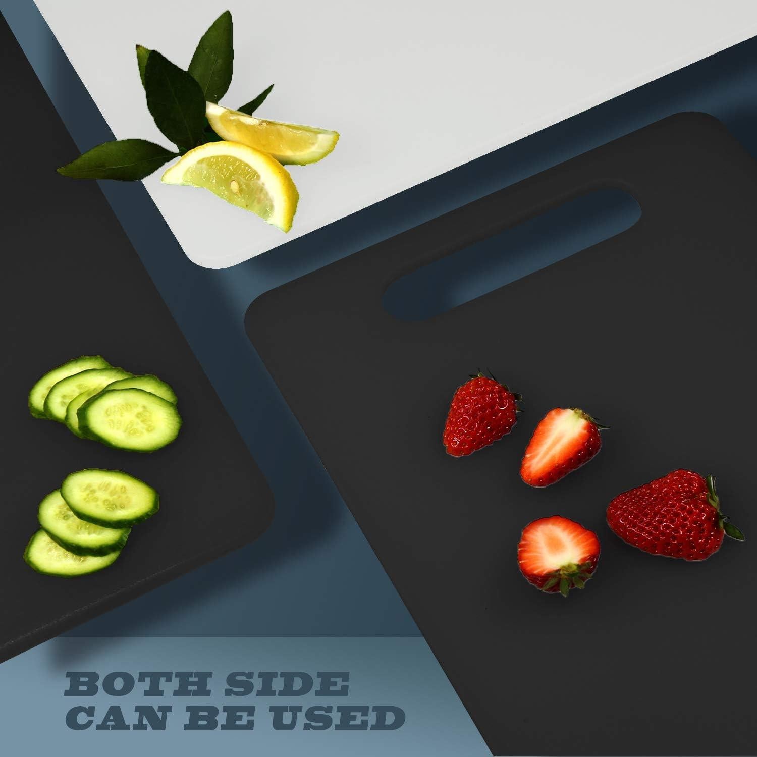 Tabla de Cortar Fotouzy Grande 39x25 cm Antideslizante PP Negro