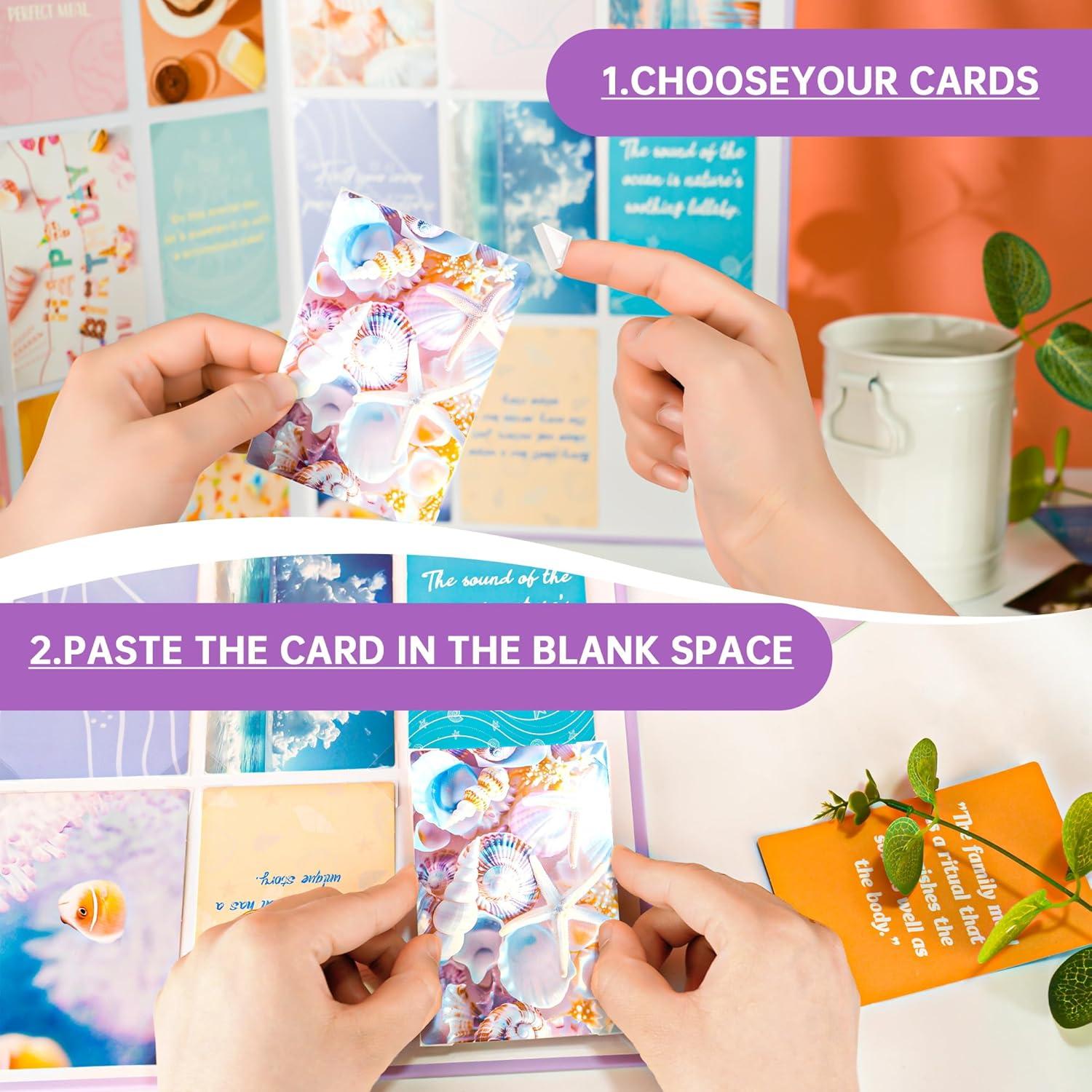 Kit de Tablero de Visión Dvobez 48x34cm - 270 Imágenes Inspiradoras