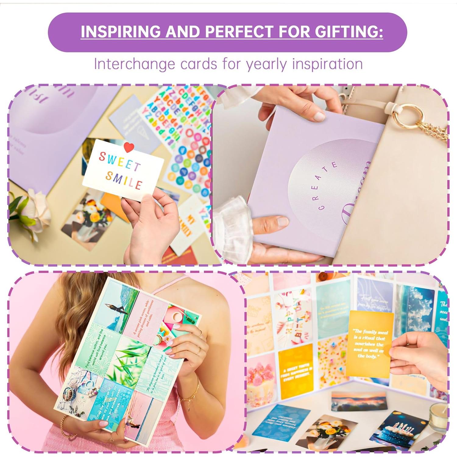 Kit de Tablero de Visión Dvobez 48x34cm - 270 Imágenes Inspiradoras